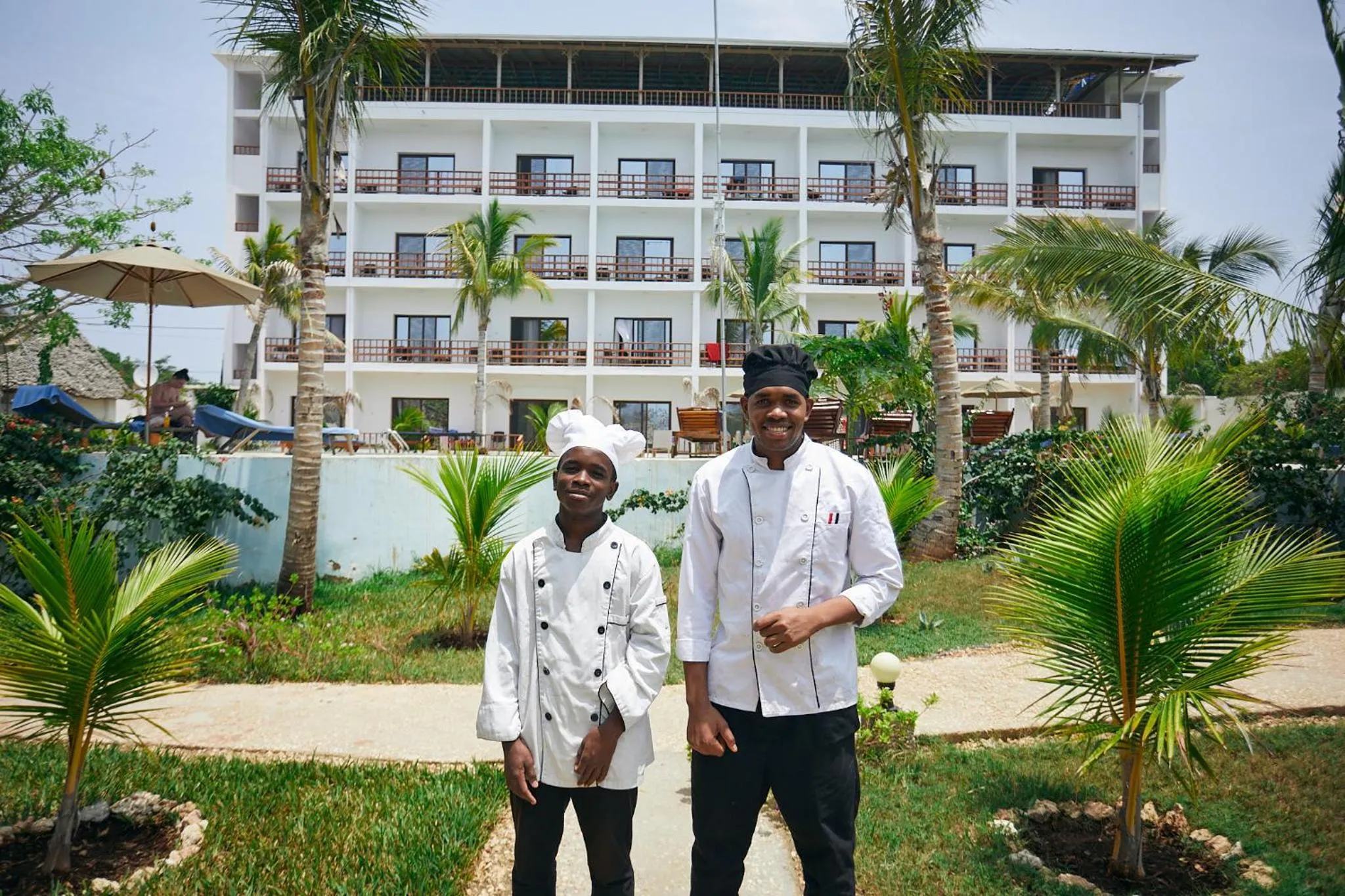 Staff in Malika Nungwi Hotel