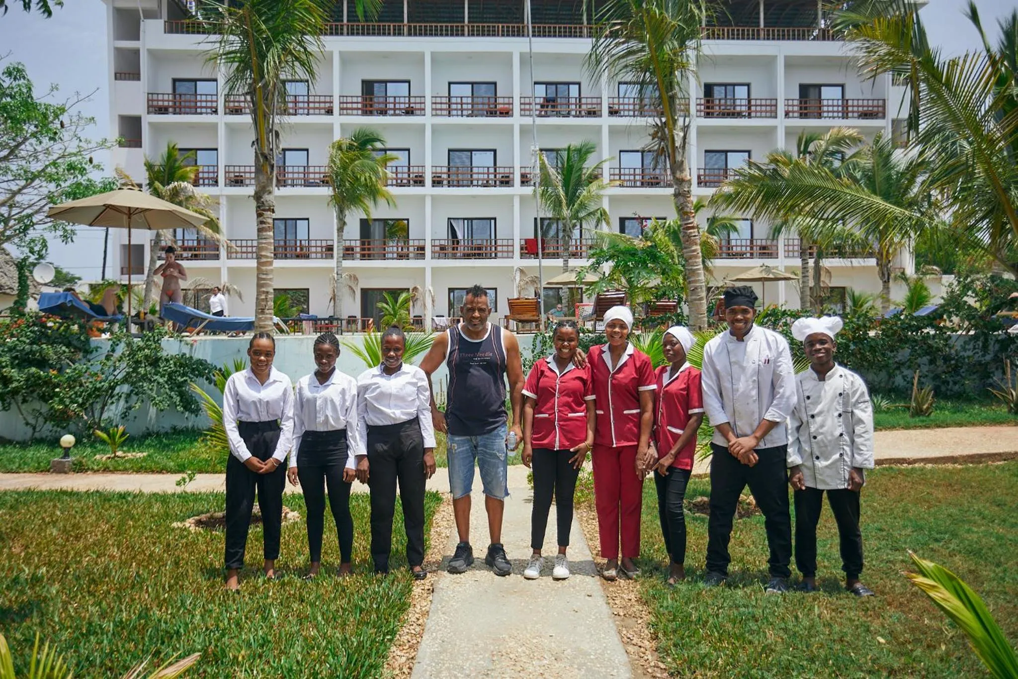 Staff in Malika Nungwi Hotel
