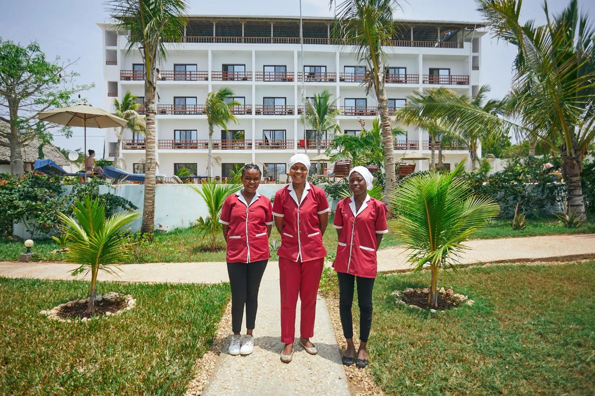 Staff in Malika Nungwi Hotel