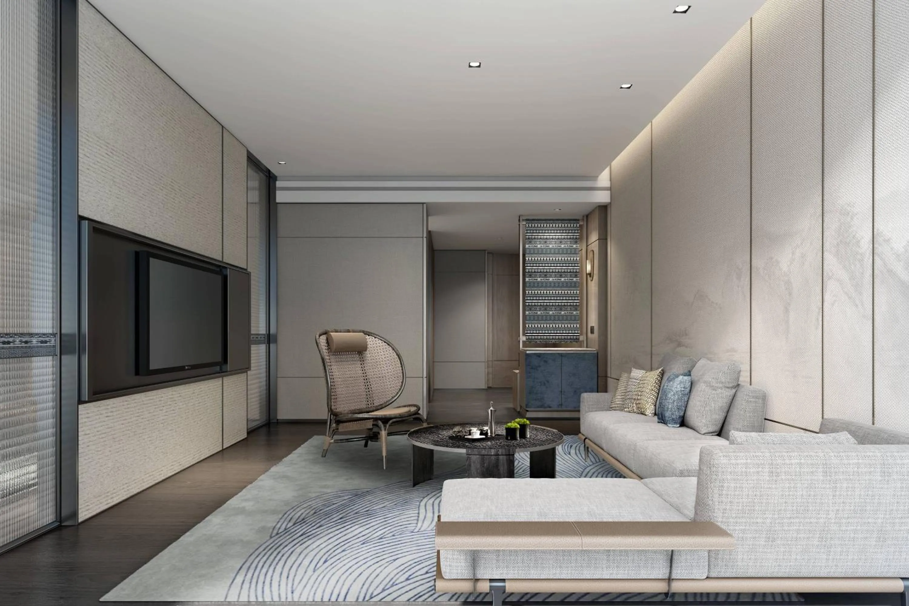 Living room in Courtyard by Marriott Liuzhou Sanjiang