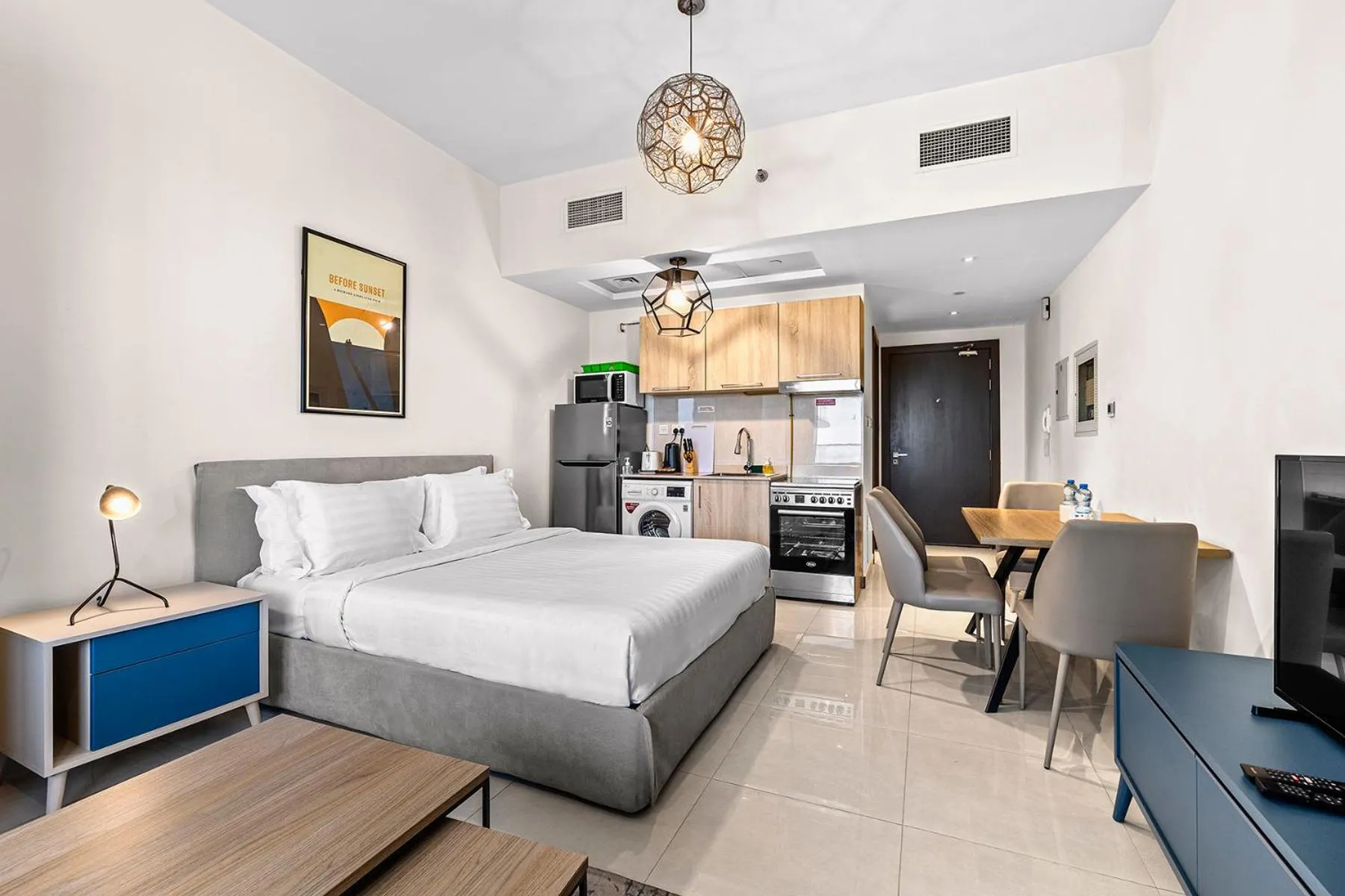 Bed in Unlock Metropolis Business Bay