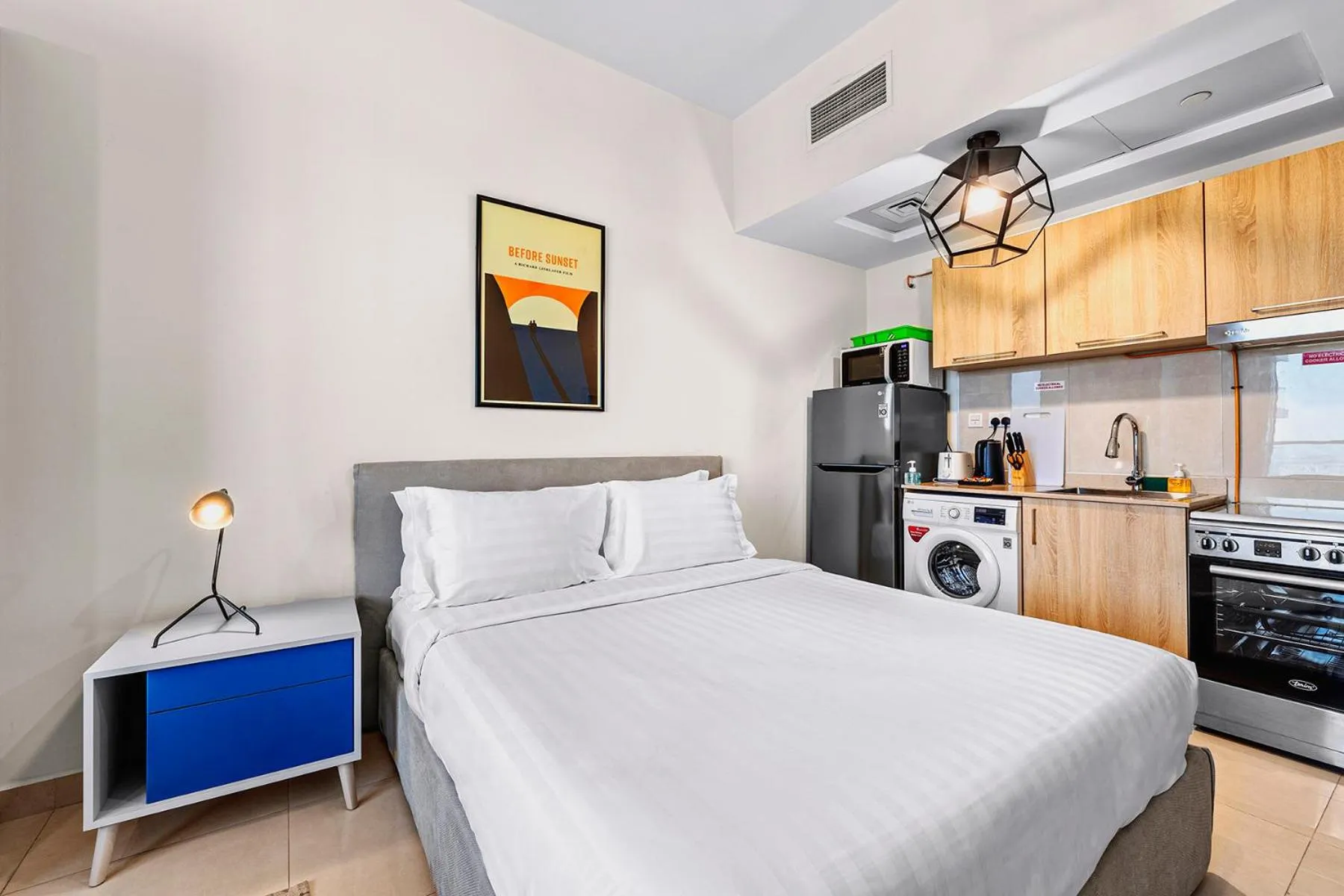 Bed in Unlock Metropolis Business Bay