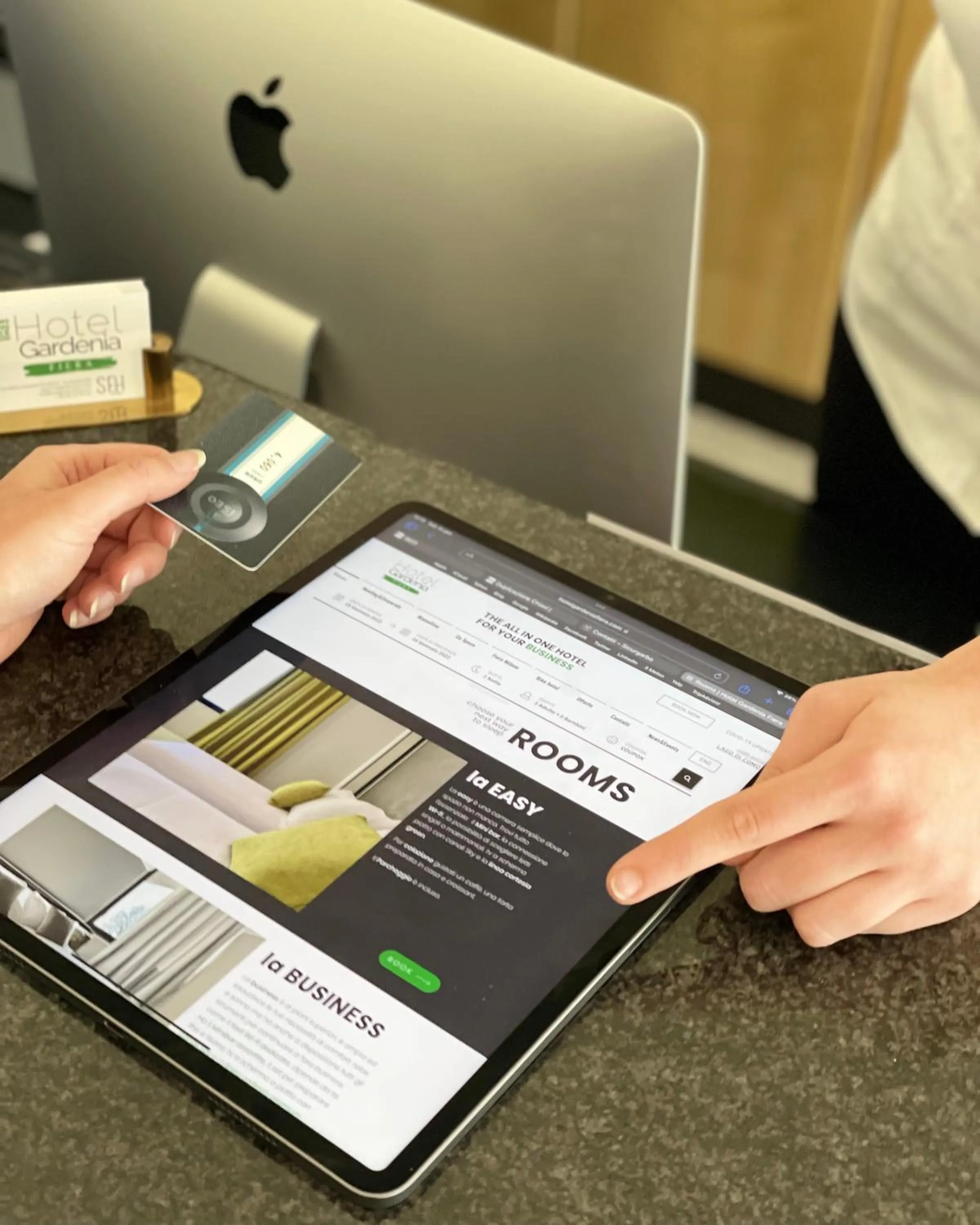 Lobby or reception in Hotel Gardenia Fiera