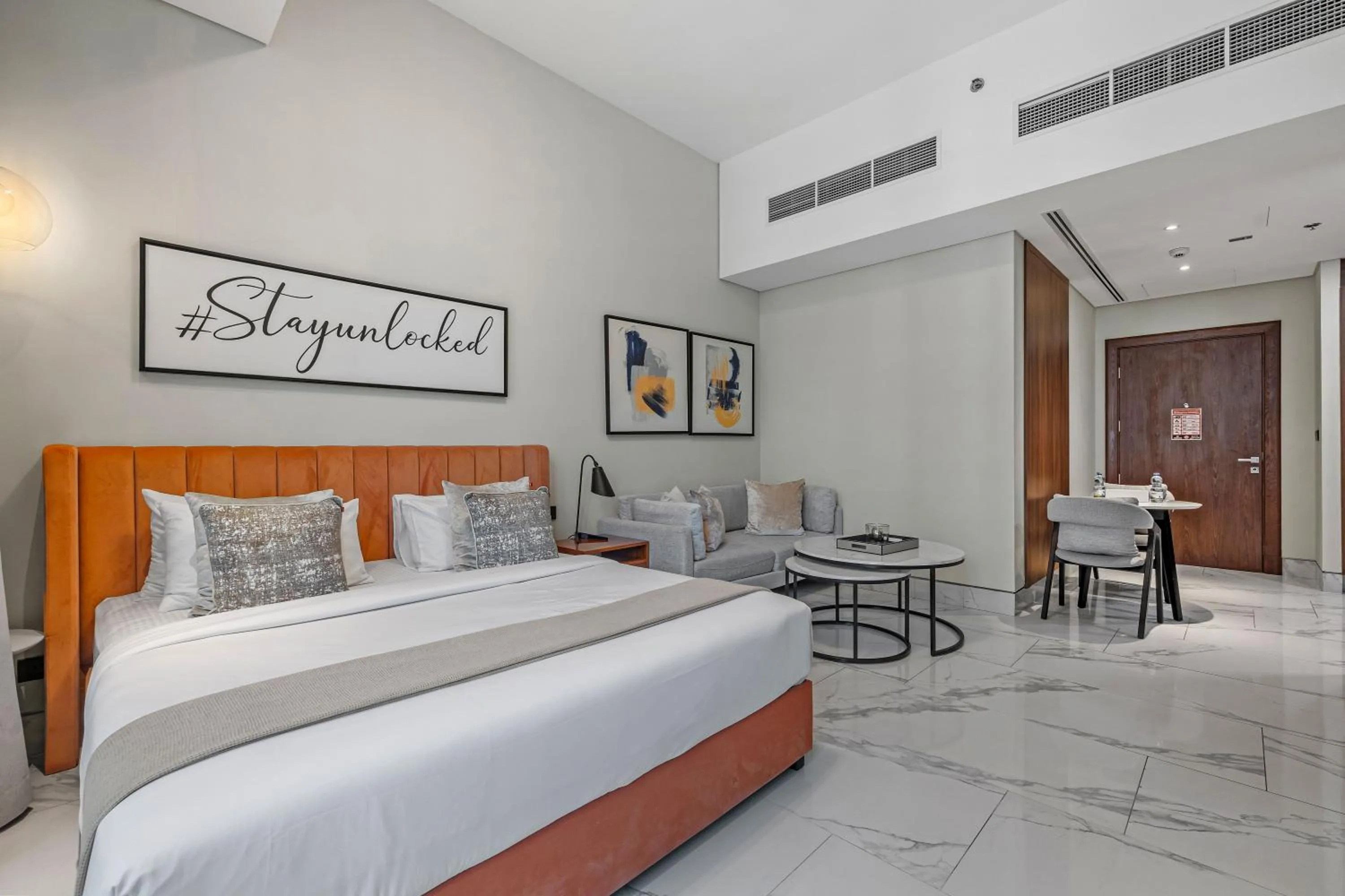 Bed in Unlock J One Downtown Dubai