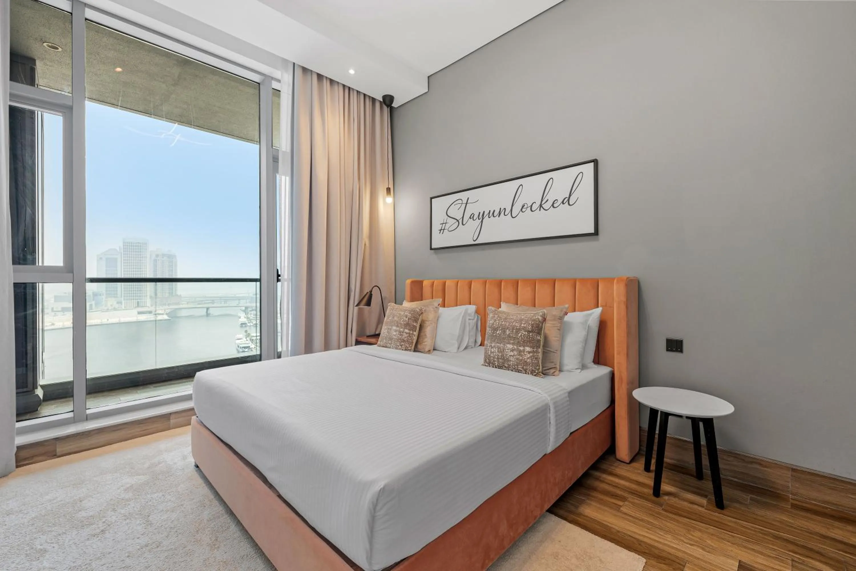 Bed in Unlock J One Downtown Dubai