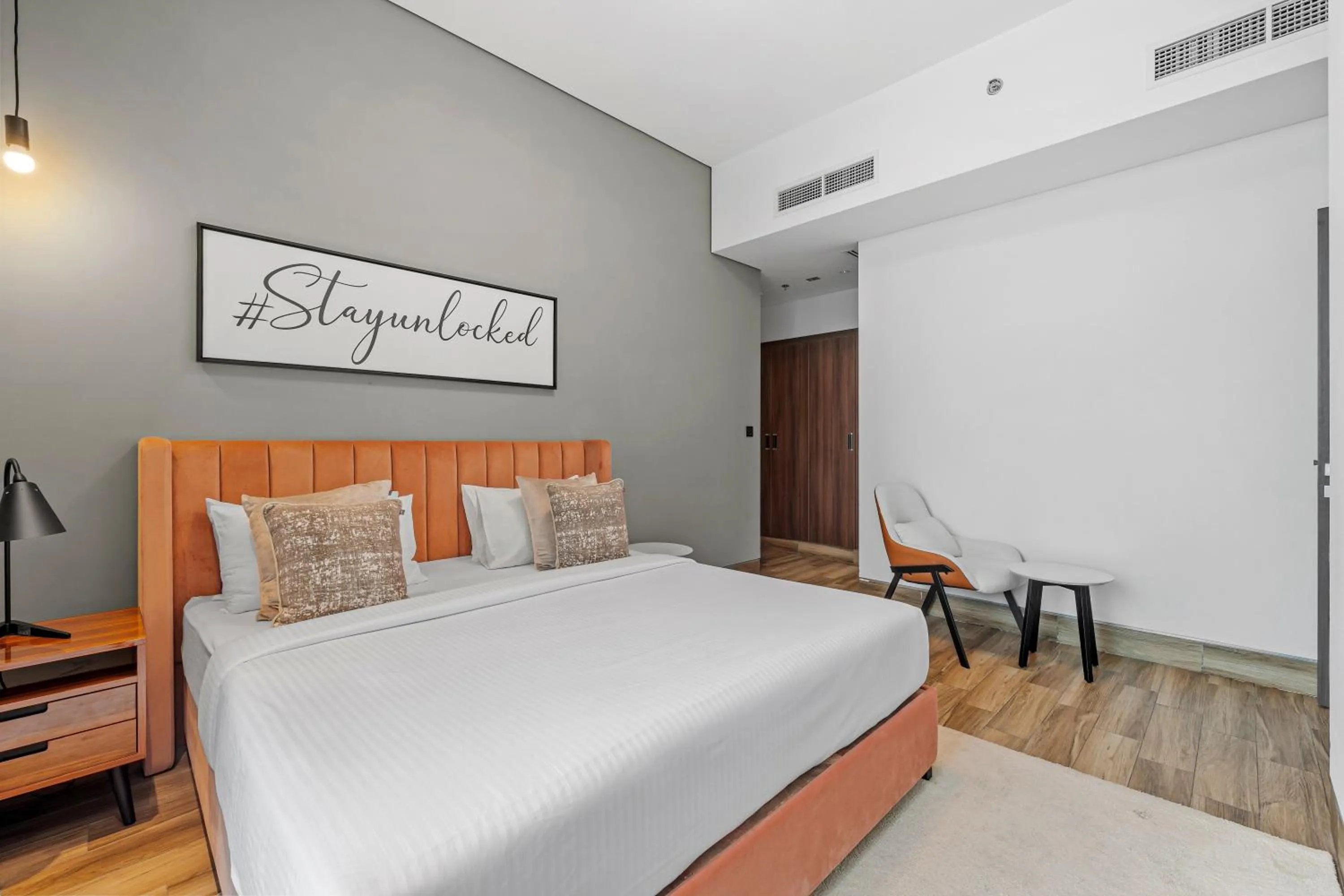 Bed in Unlock J One Downtown Dubai