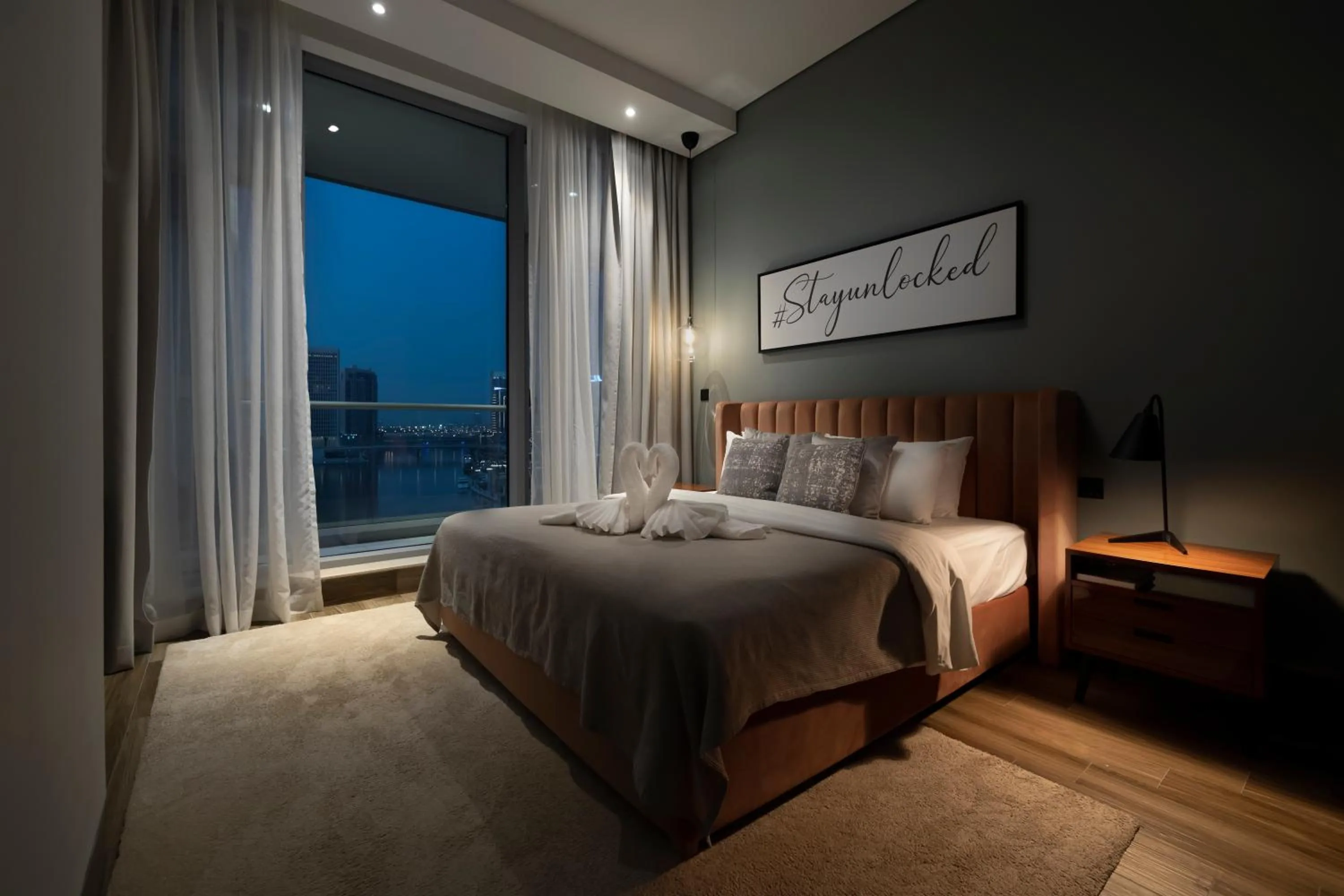 Bed in Unlock J One Downtown Dubai