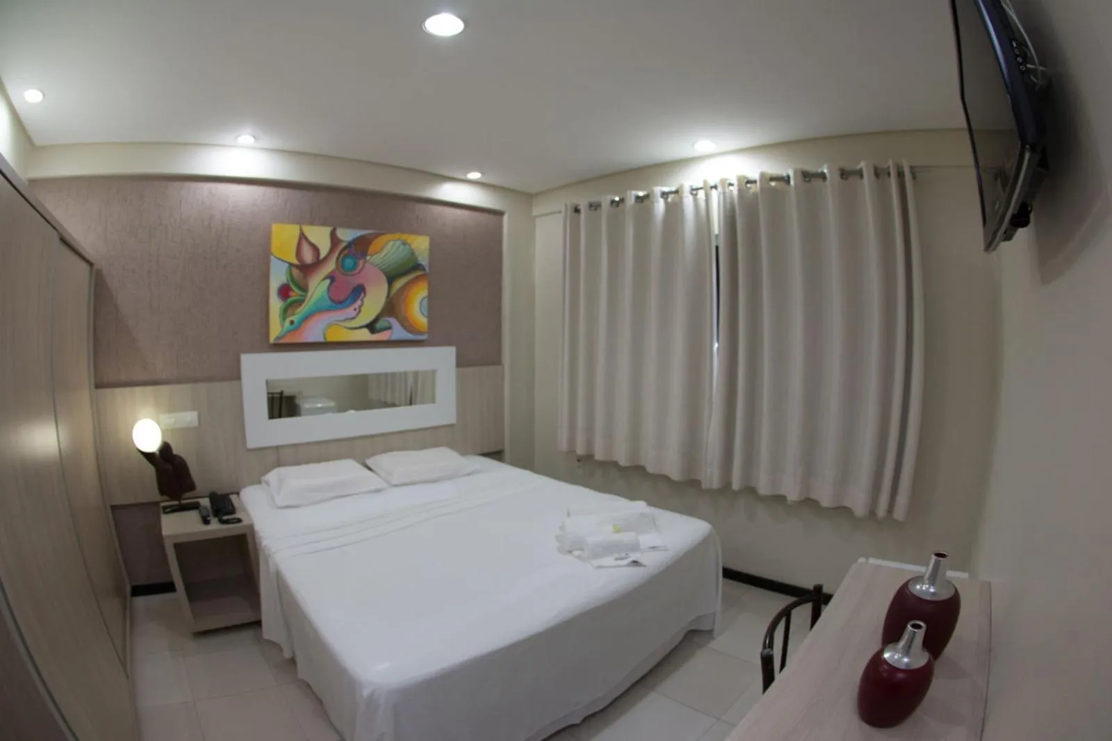 Bed in Eunapolis Plaza Hotel