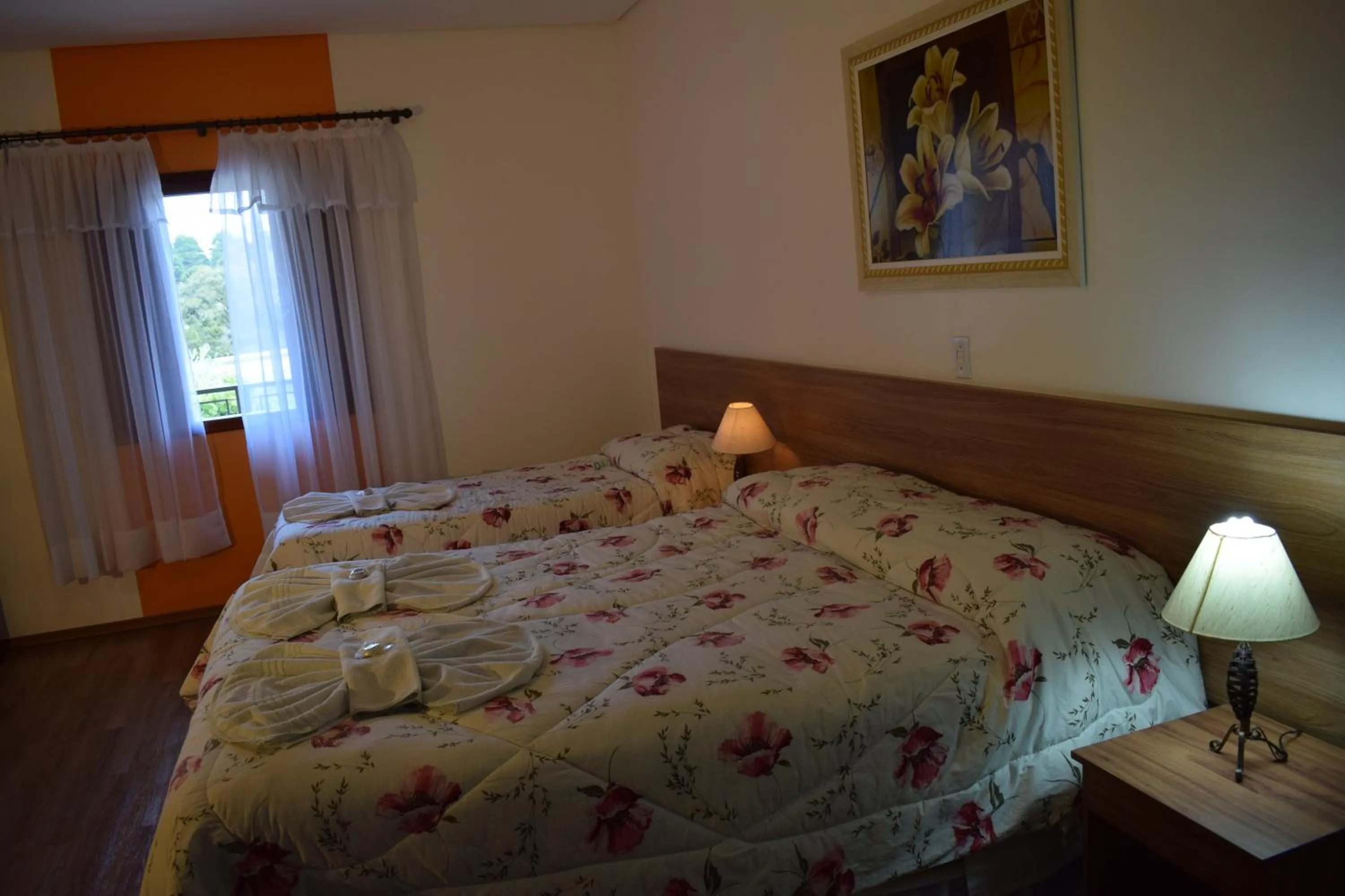 Bed in Pousada Recanto Feliz