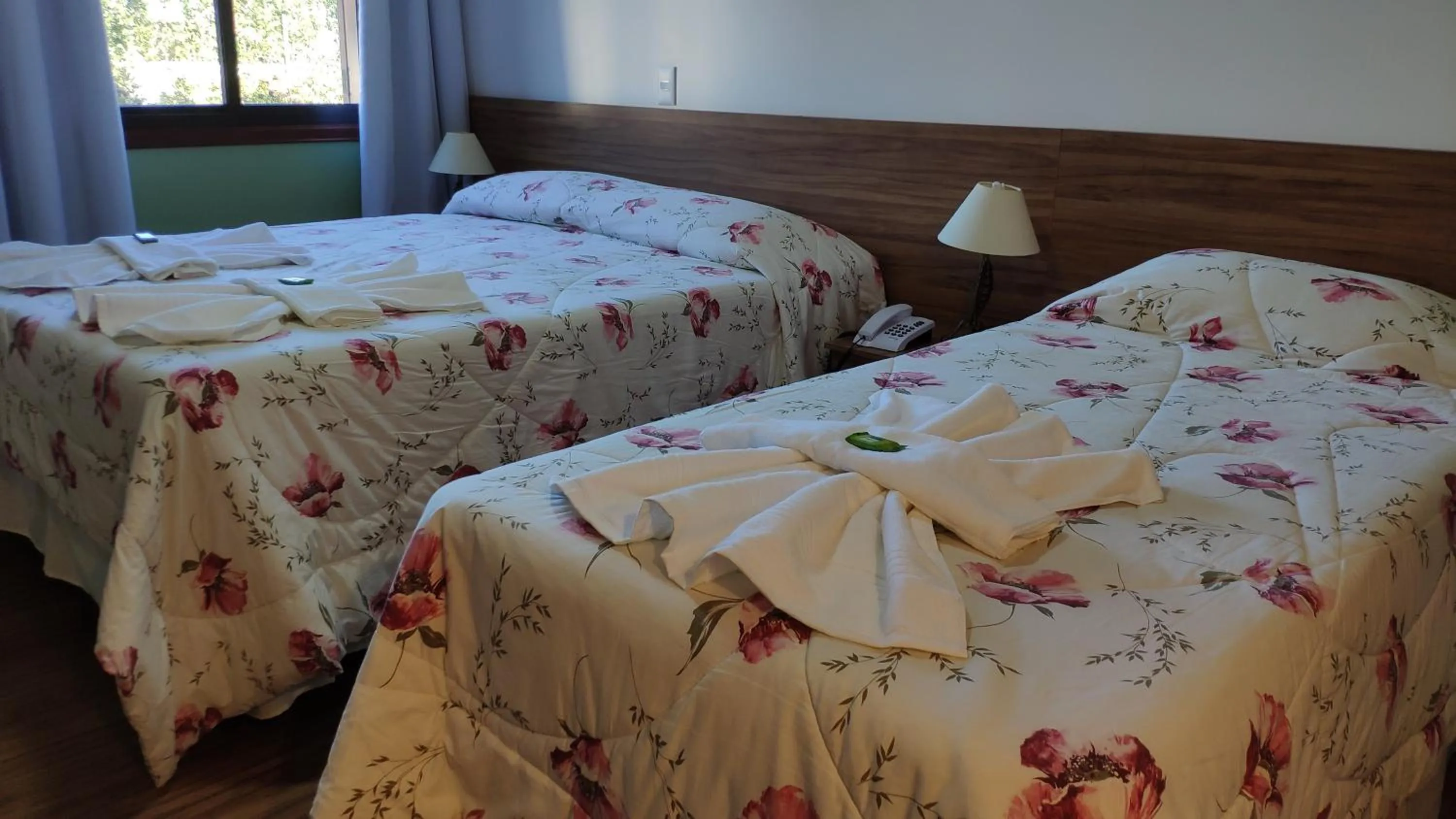 Bed in Pousada Recanto Feliz