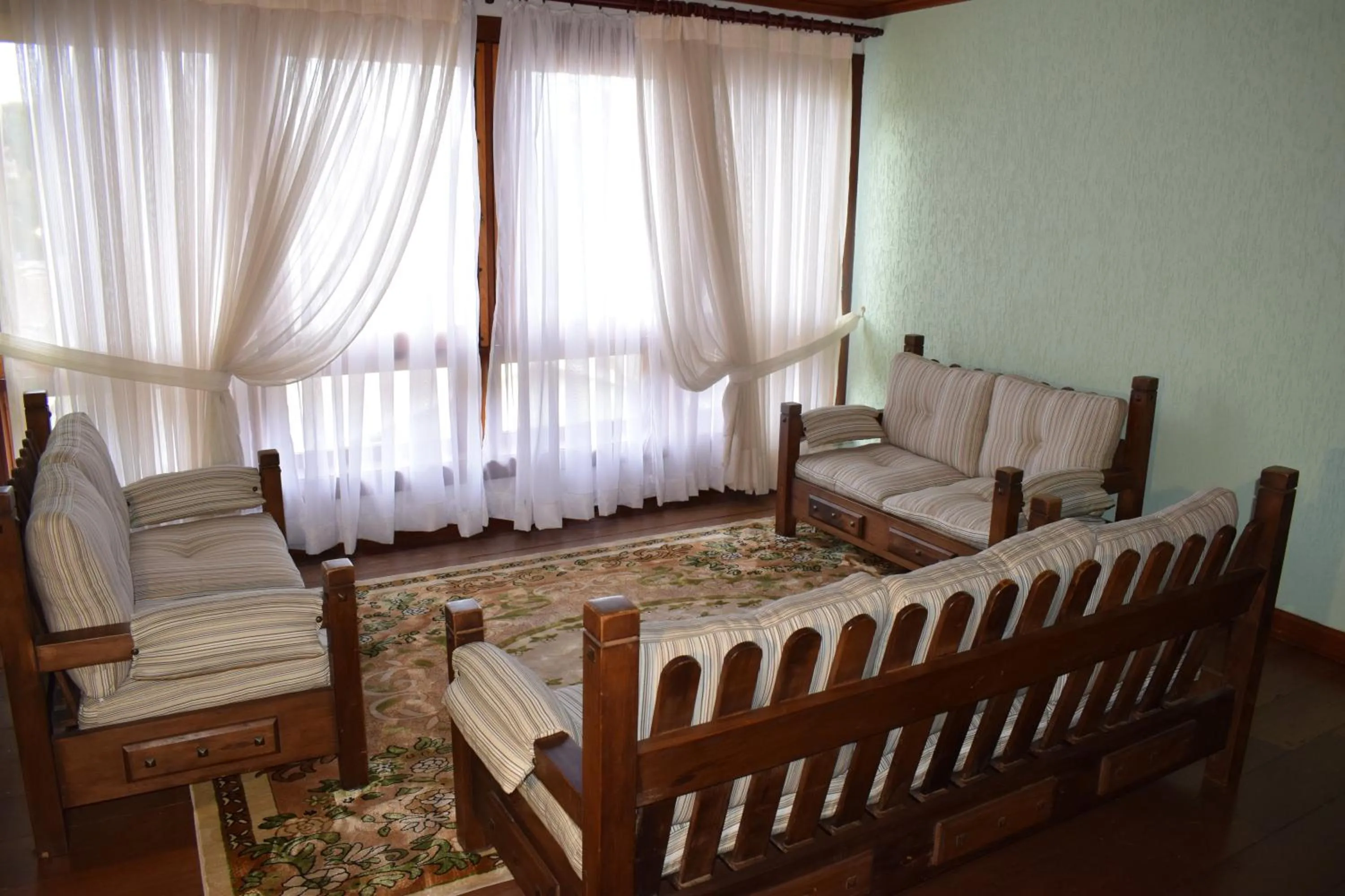 Seating area in Pousada Recanto Feliz