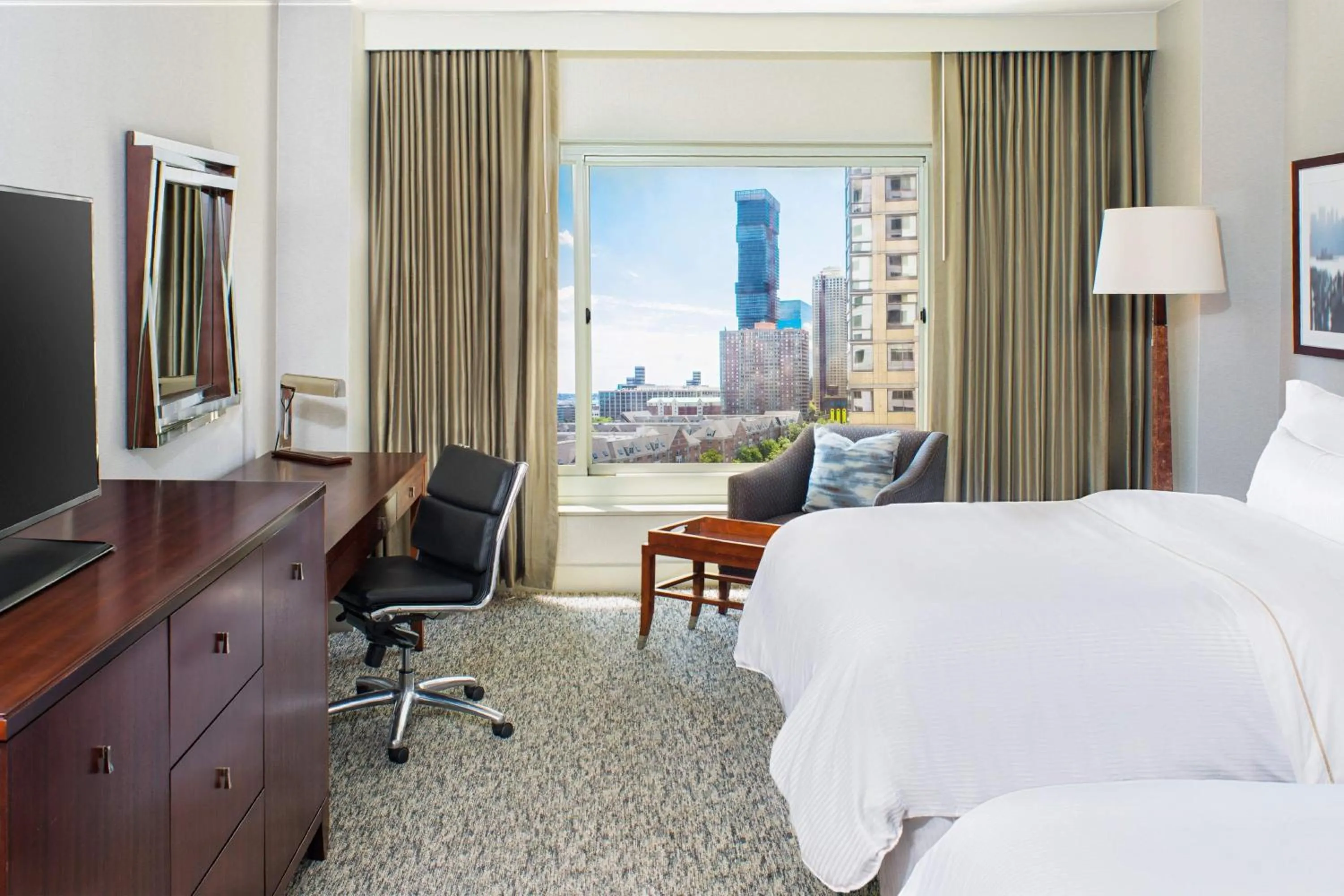 Photo of the whole room, Bed in The Westin Jersey City Newport