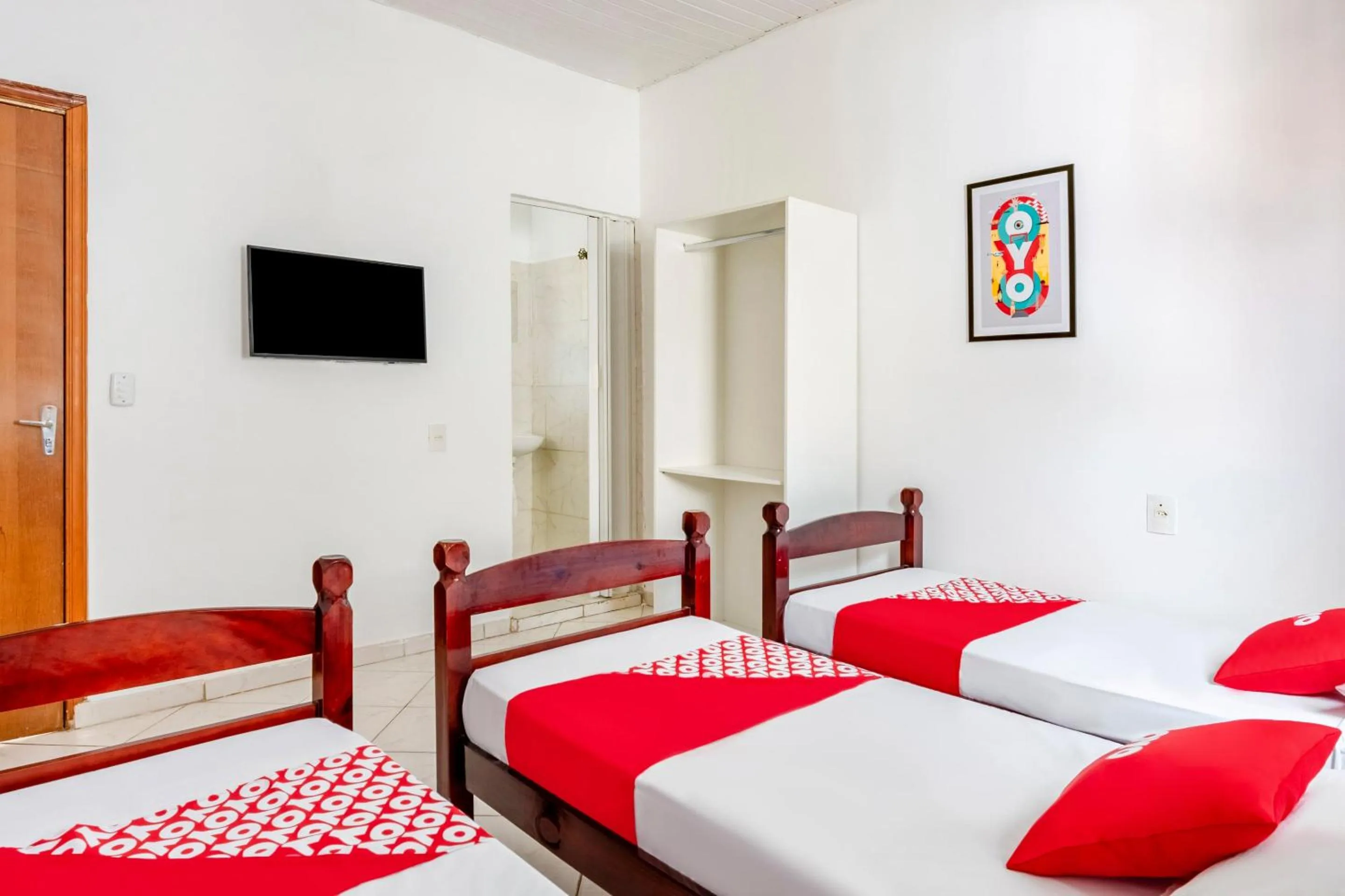 Bedroom, Bed in OYO Pousada Tia Léo Campinas