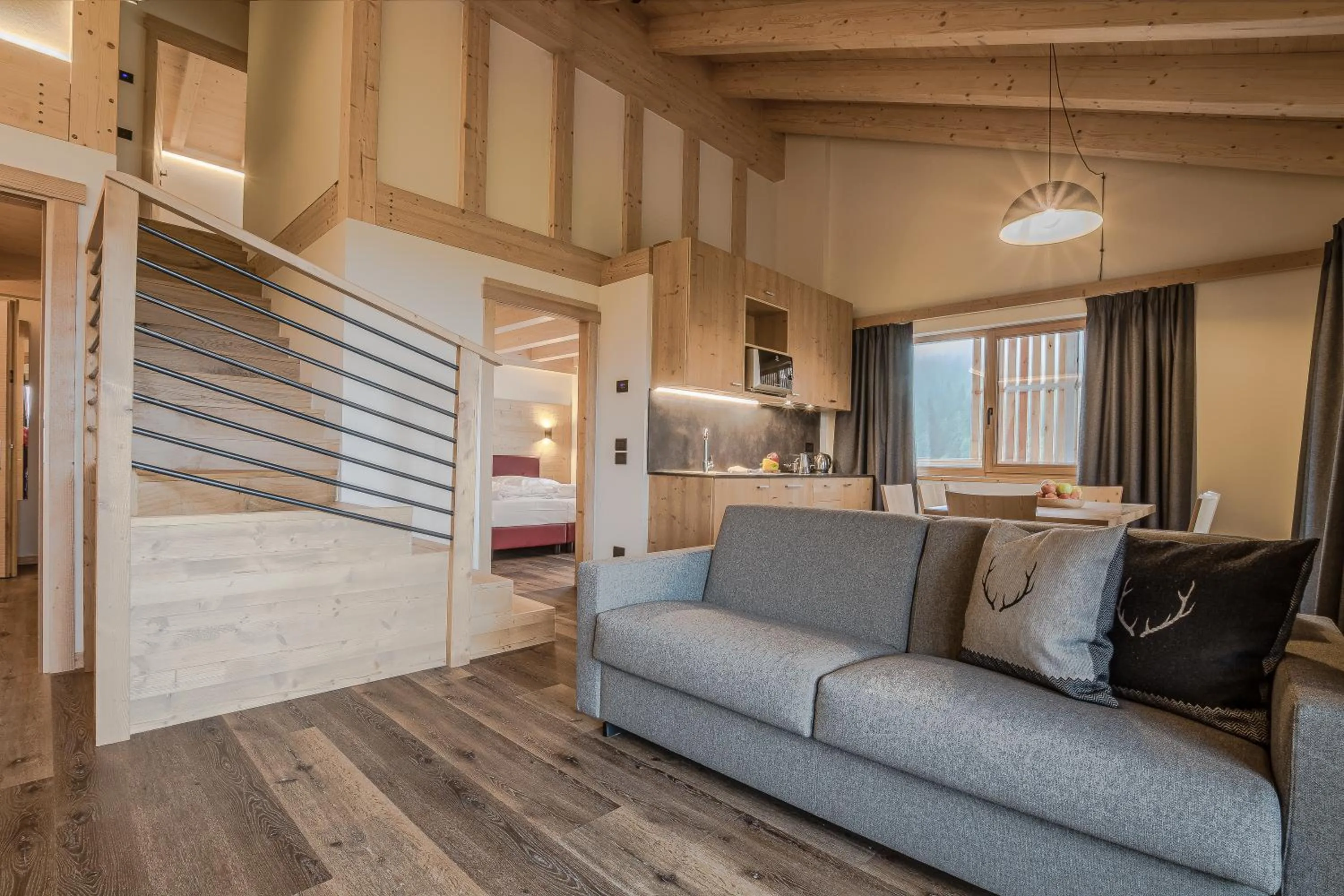 Kitchen or kitchenette in Chalet Alpenrose