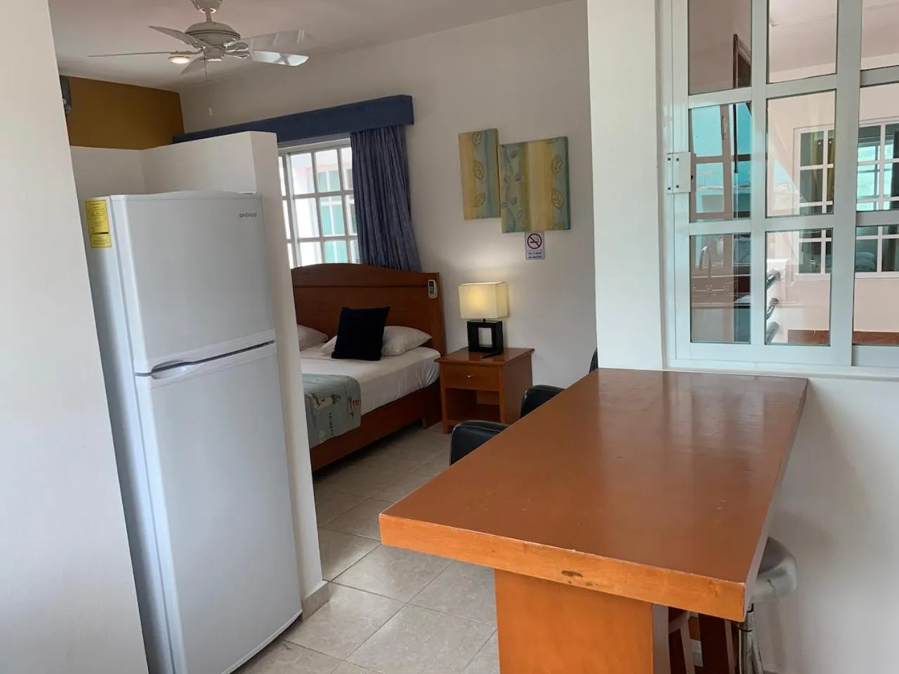 Kitchen or kitchenette, Bed in Xbulu-Ha