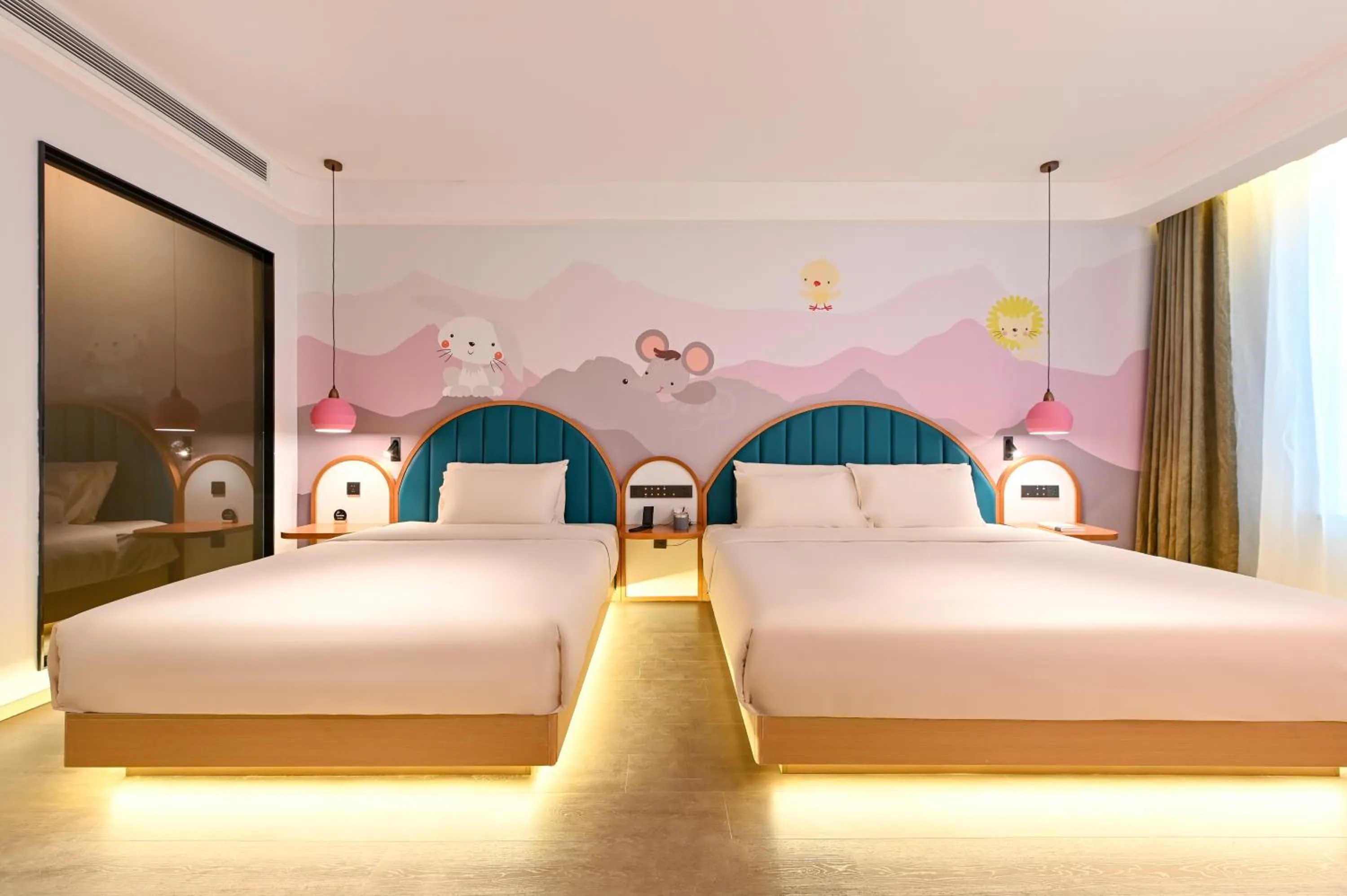 Bed in Atour Hotel Dalian Hi-tech Zone