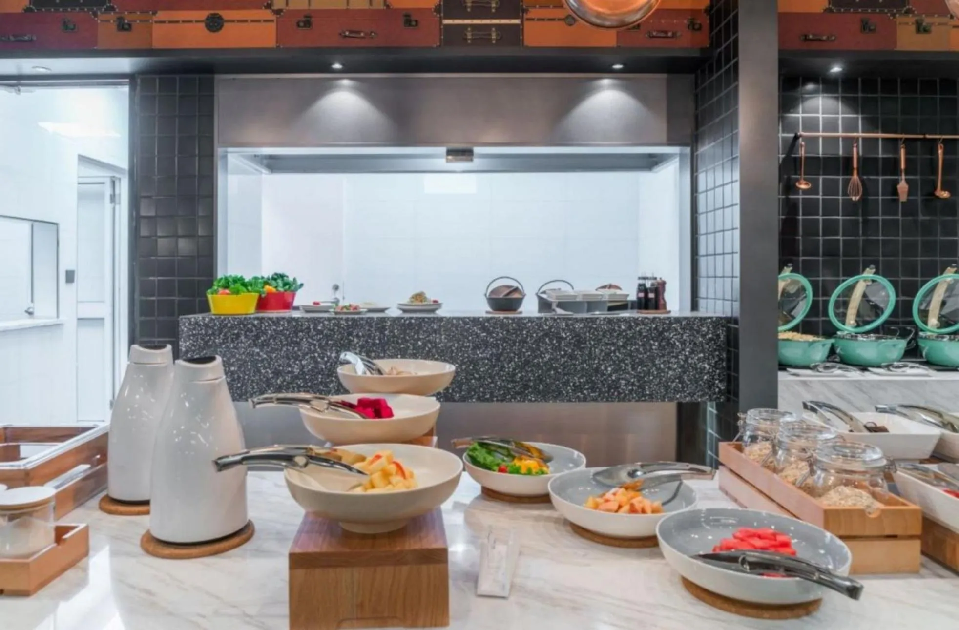 Buffet breakfast in Atour Light Hotel Shanghai Xinjiangwancheng Fudan University