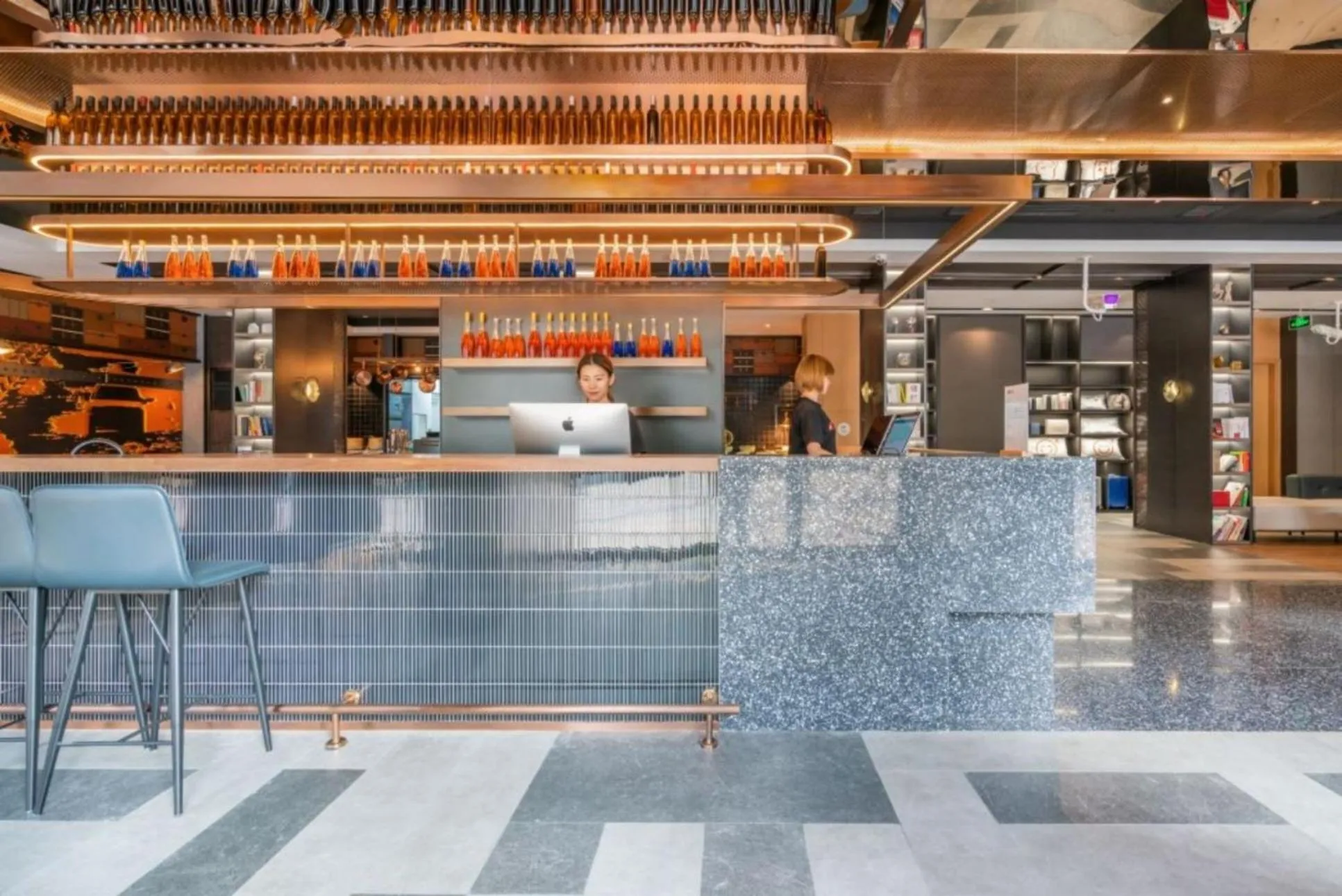 Lobby or reception in Atour Light Hotel Shanghai Xinjiangwancheng Fudan University