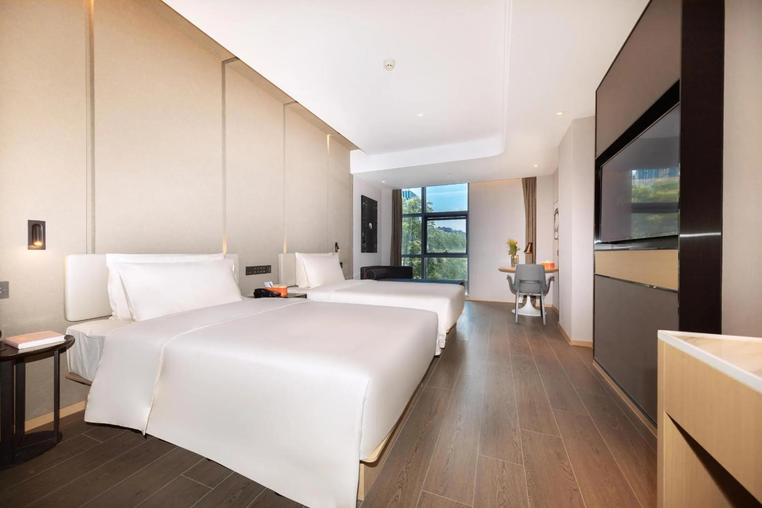 Bed in Atour Hotel Shanghai Wujiaochang Daxue Road