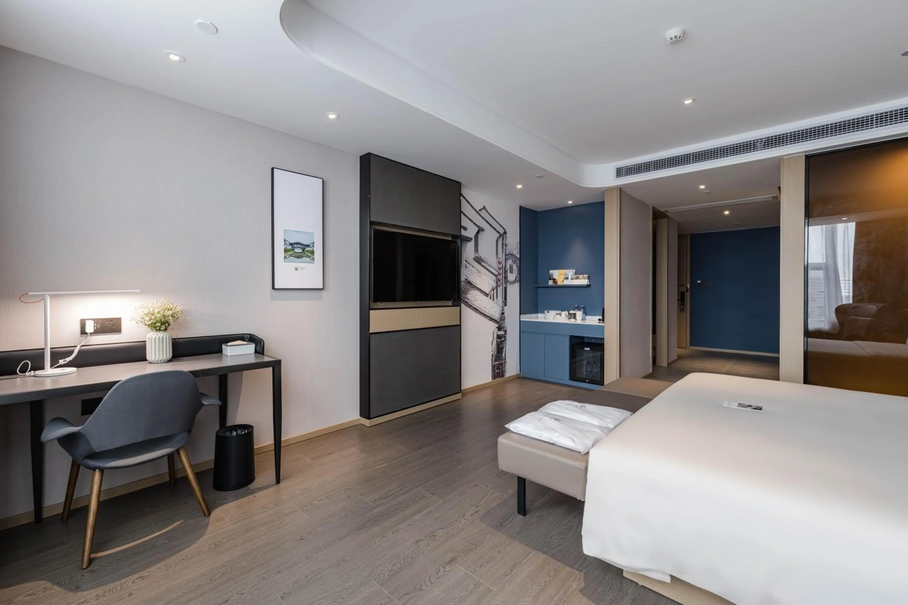 Bed in Atour Hotel Industrial Park Dongsha Lake