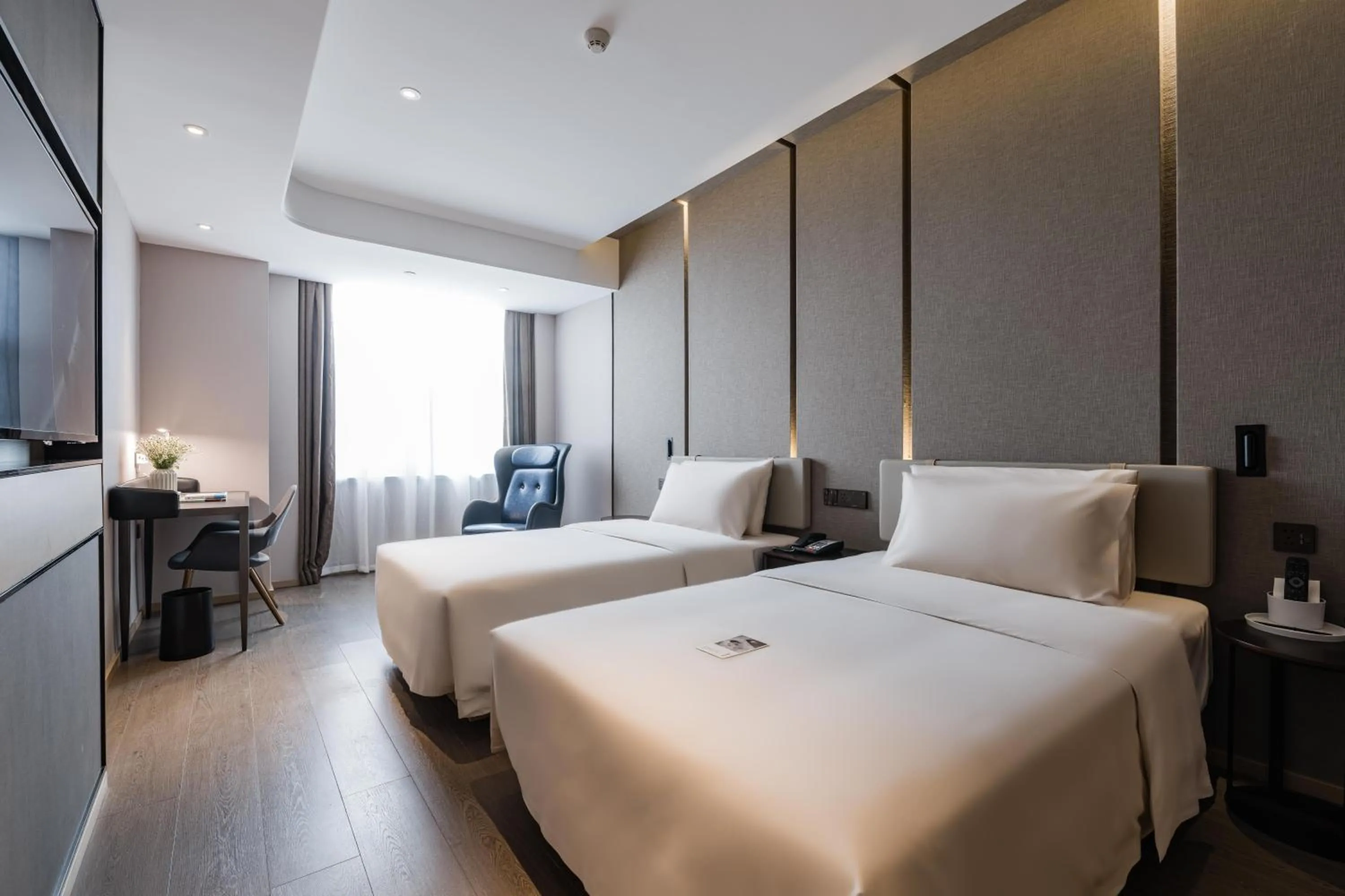 Bed in Atour Hotel Industrial Park Dongsha Lake