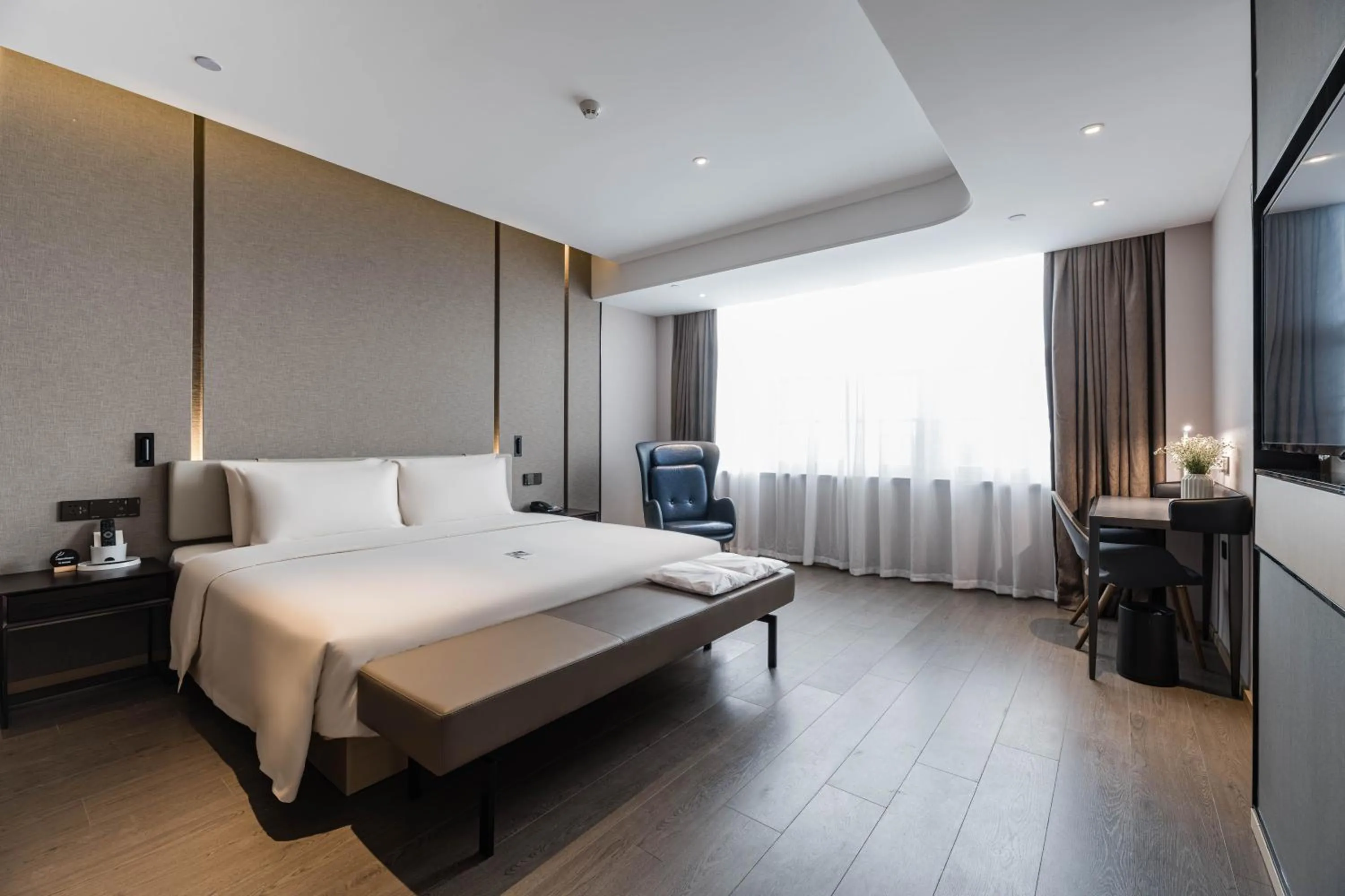 Bed in Atour Hotel Industrial Park Dongsha Lake