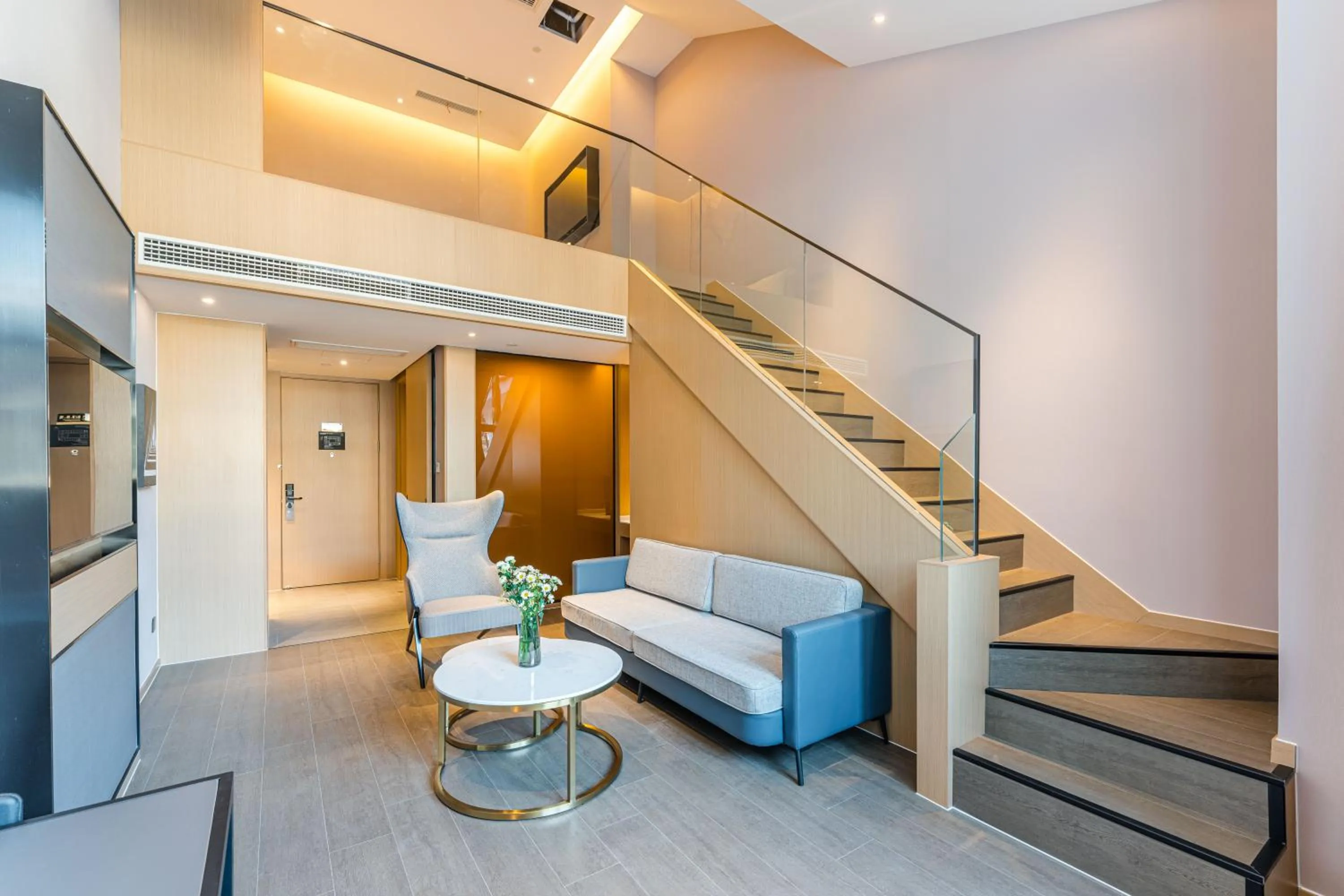 Living room in Atour Hotel Suzhou Mudu Ancient Town