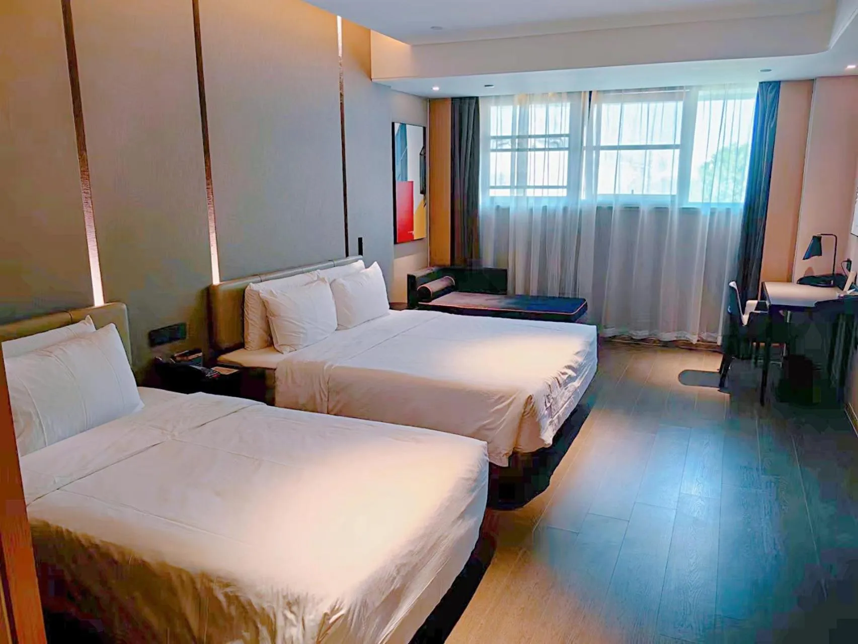 Photo of the whole room, Bed in Atour Hotel Suzhou Mudu Ancient Town