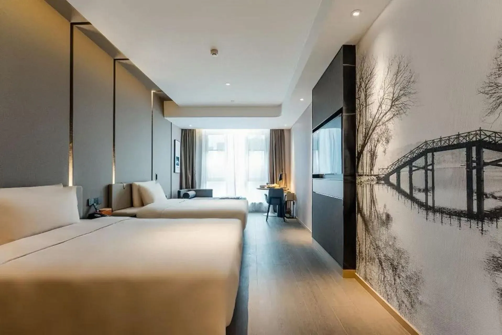 Photo of the whole room, Bed in Atour Hotel West Lake Science Park