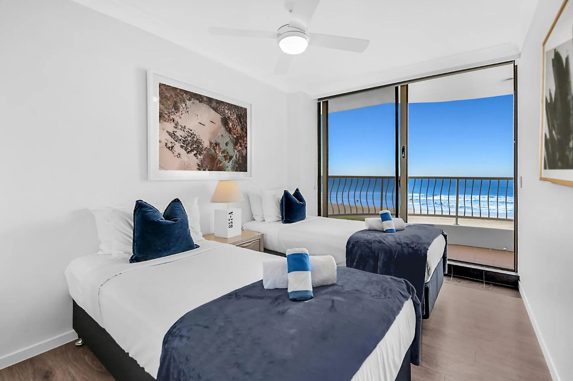 Bedroom, Bed in Albatross North Apartments