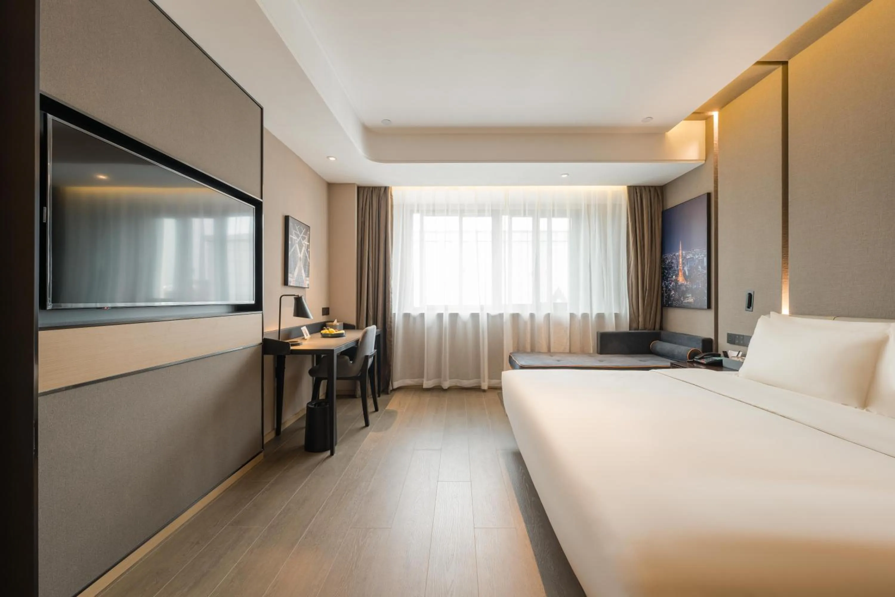 Photo of the whole room, Bed in Atour Hotel Quzhou Nankong