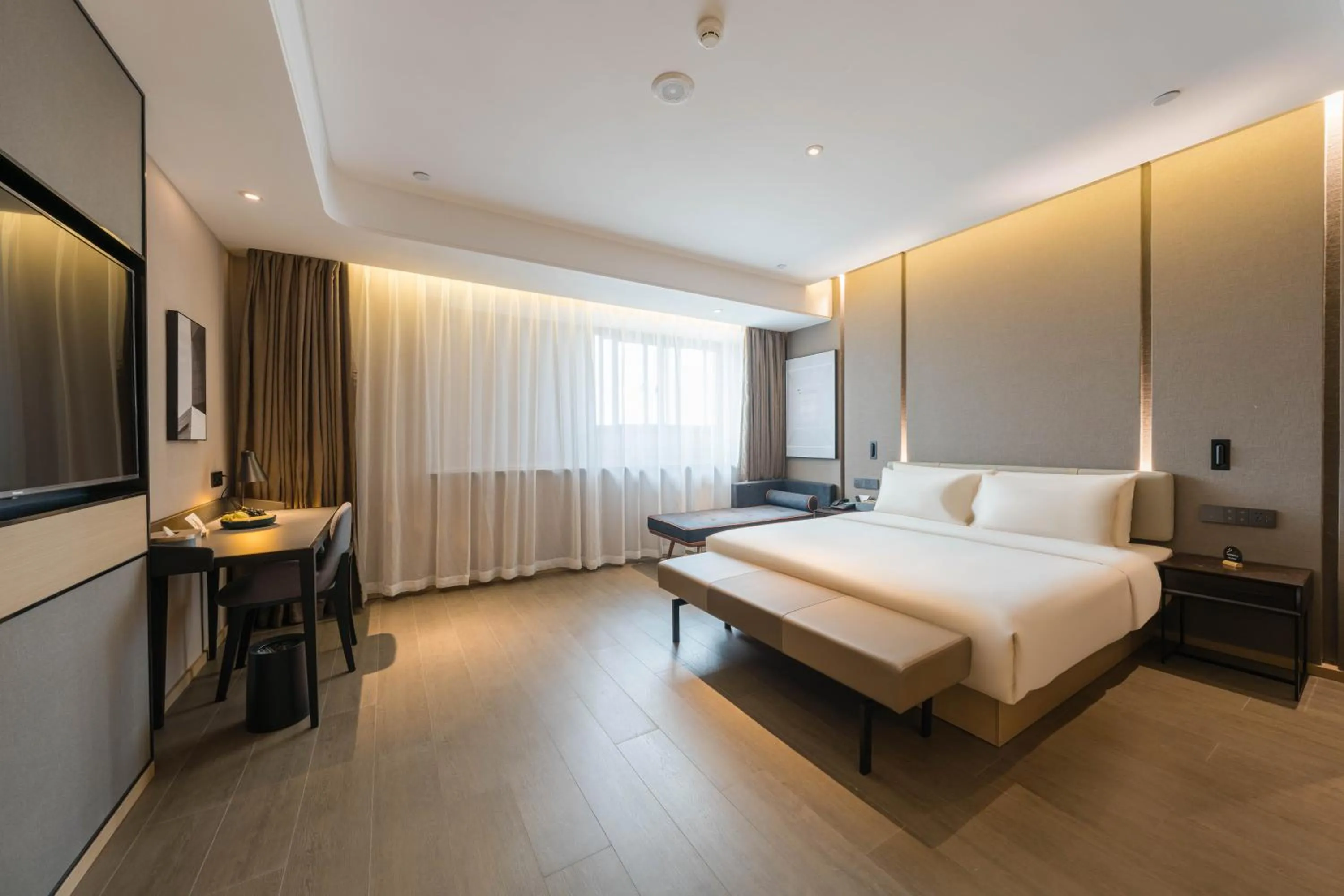 Photo of the whole room, Bed in Atour Hotel Quzhou Nankong