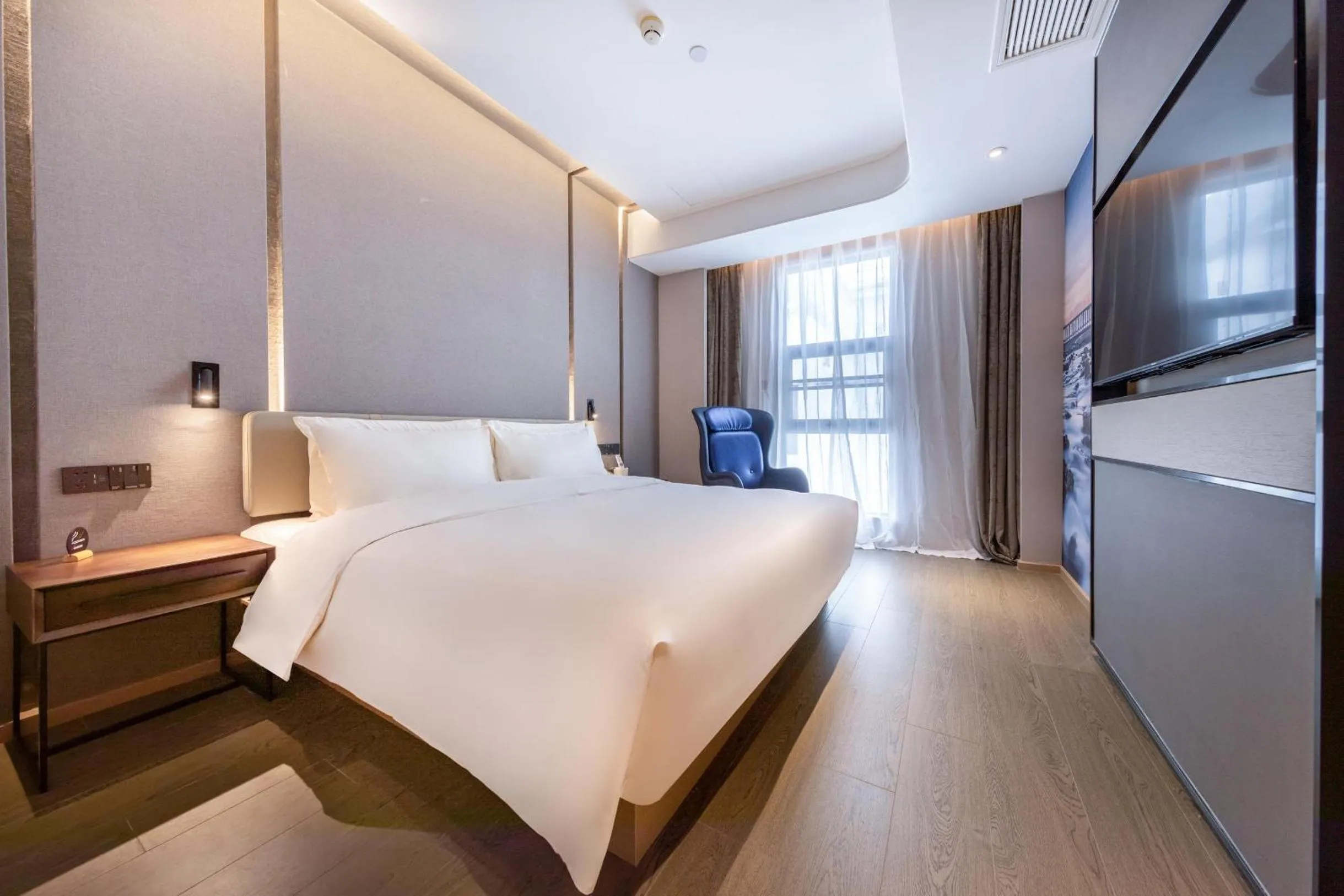Bed in Atour Hotel Xiamen Jimei Lake Business Center