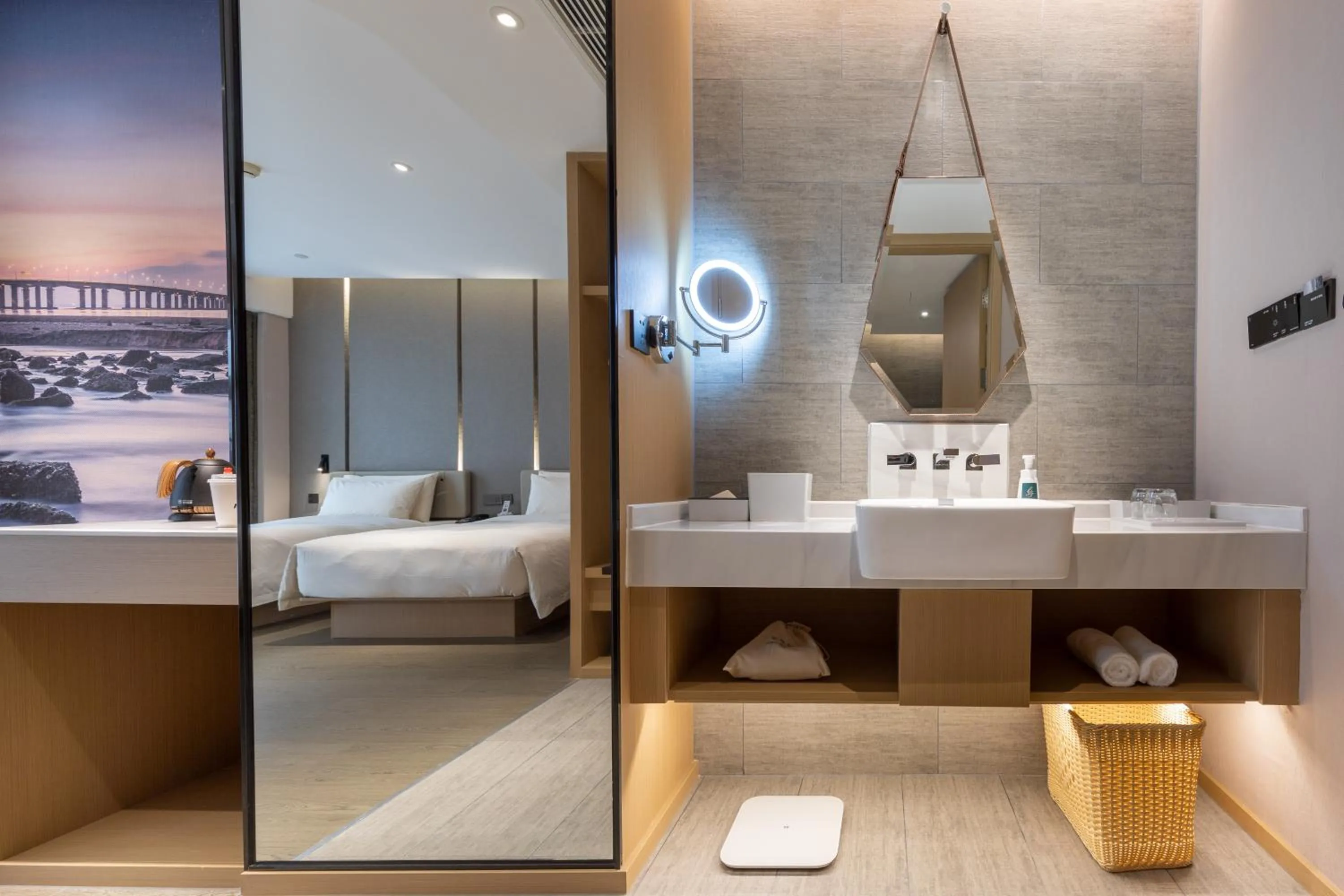 Bed in Atour Hotel Xiamen Jimei Lake Business Center