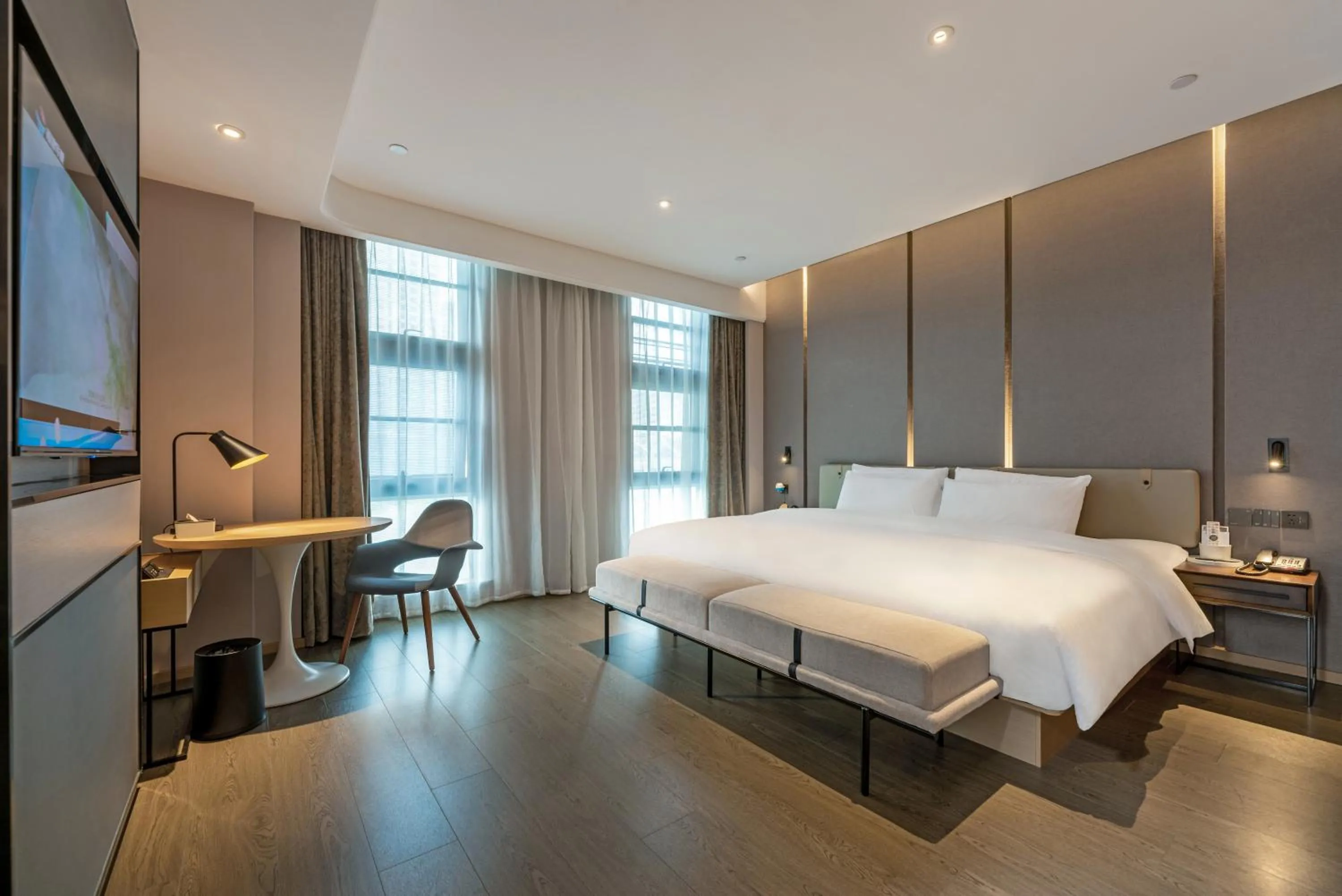 Bed in Atour Hotel Xiamen Jimei Lake Business Center