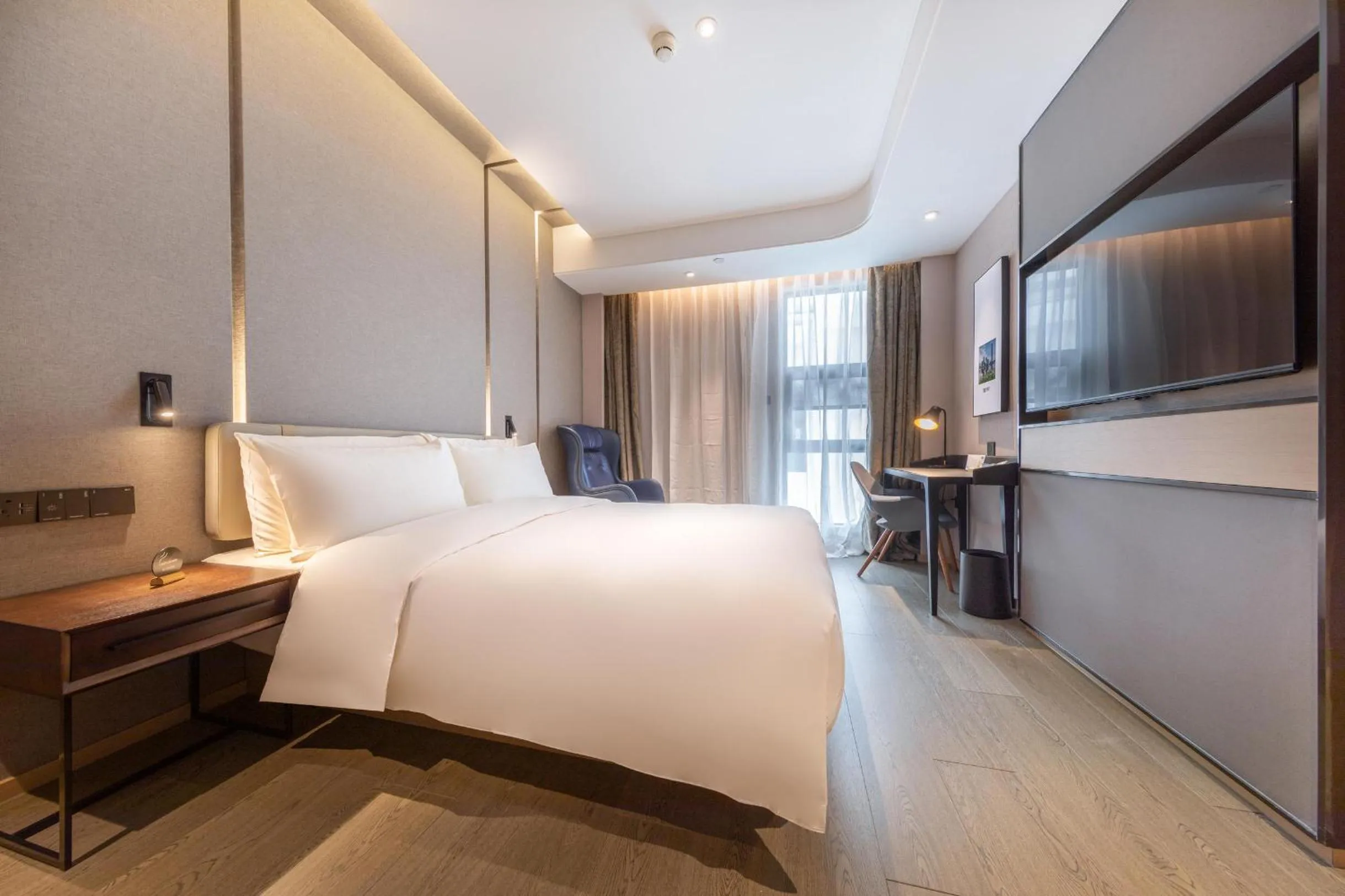 Bed in Atour Hotel Xiamen Jimei Lake Business Center