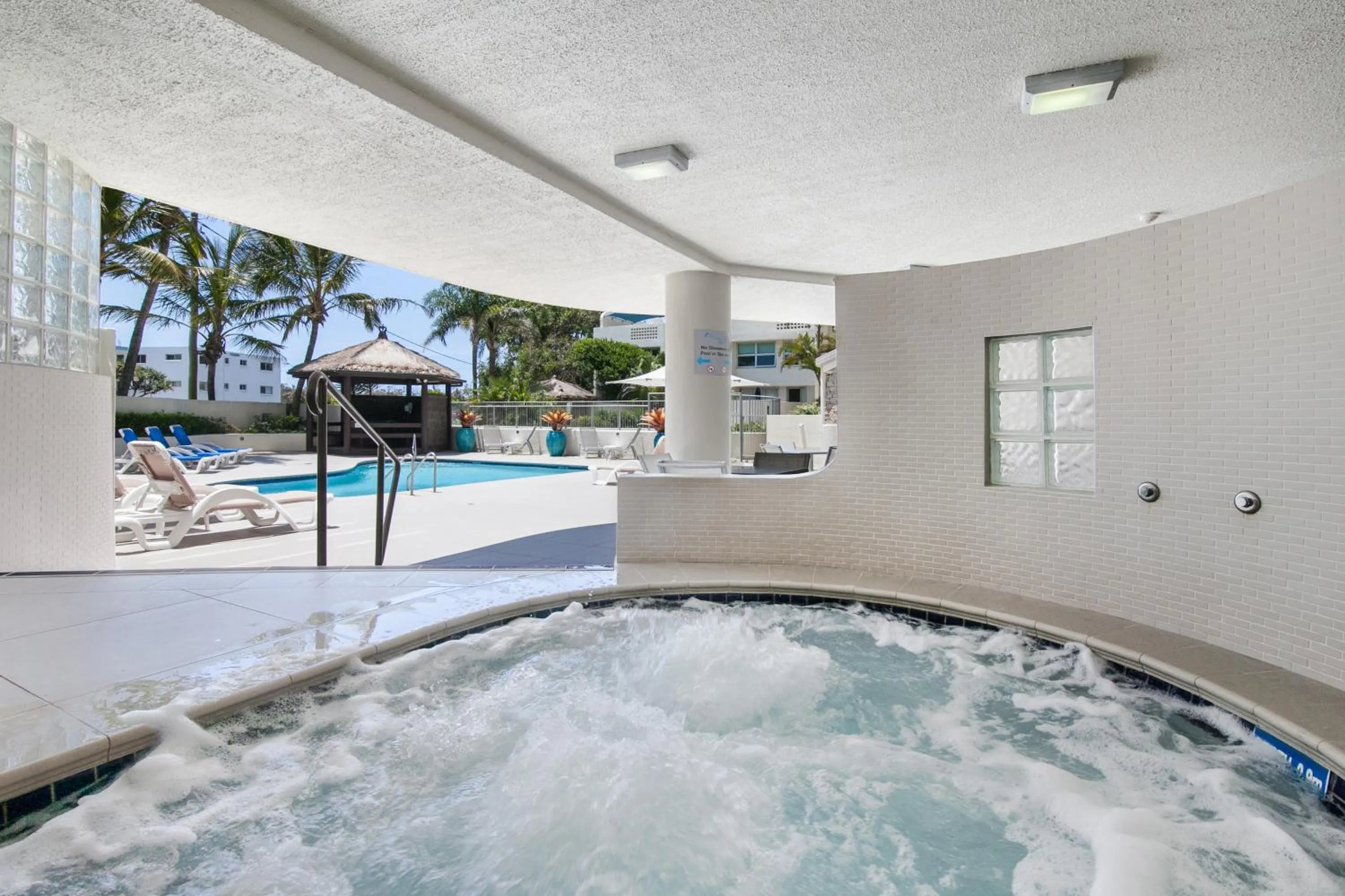 BBQ facilities in Chateau Royale Beach Resort Maroochydore Sunshine Coast