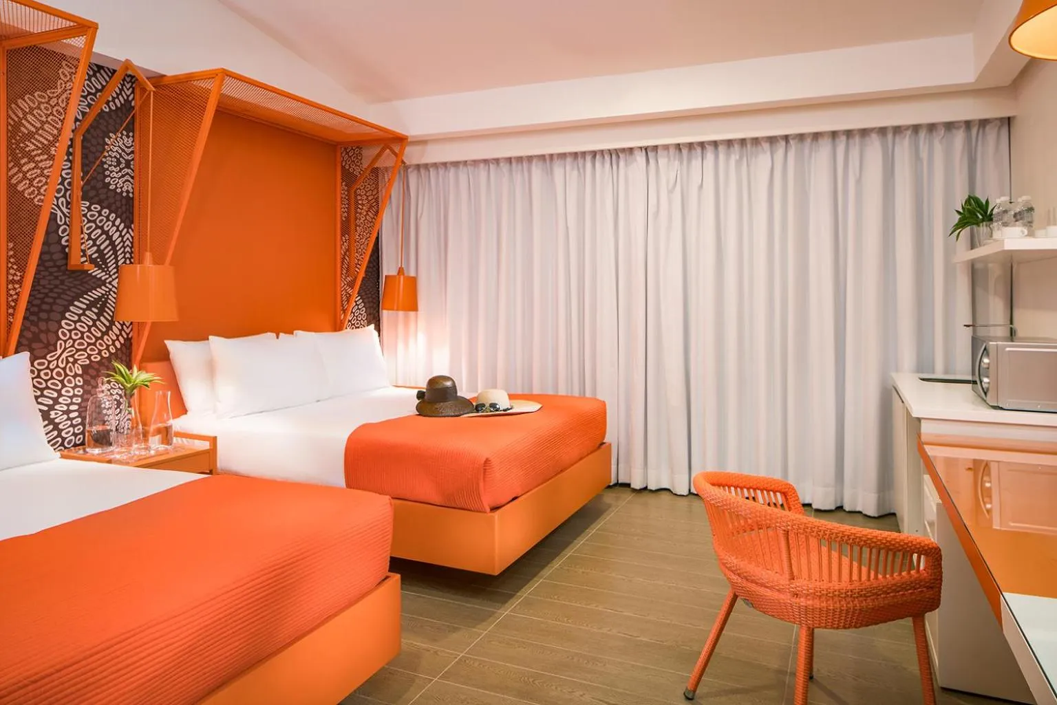 Seating area, Bed in Astoria Palawan