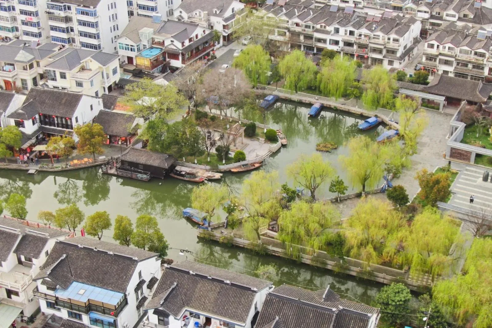 Bird's eye view in Floral Yilanxuan Zhouzhuang Hotel