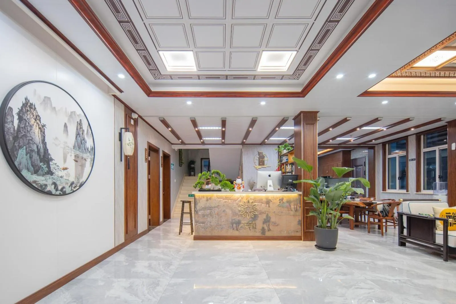 Lobby or reception in Floral Yilanxuan Zhouzhuang Hotel