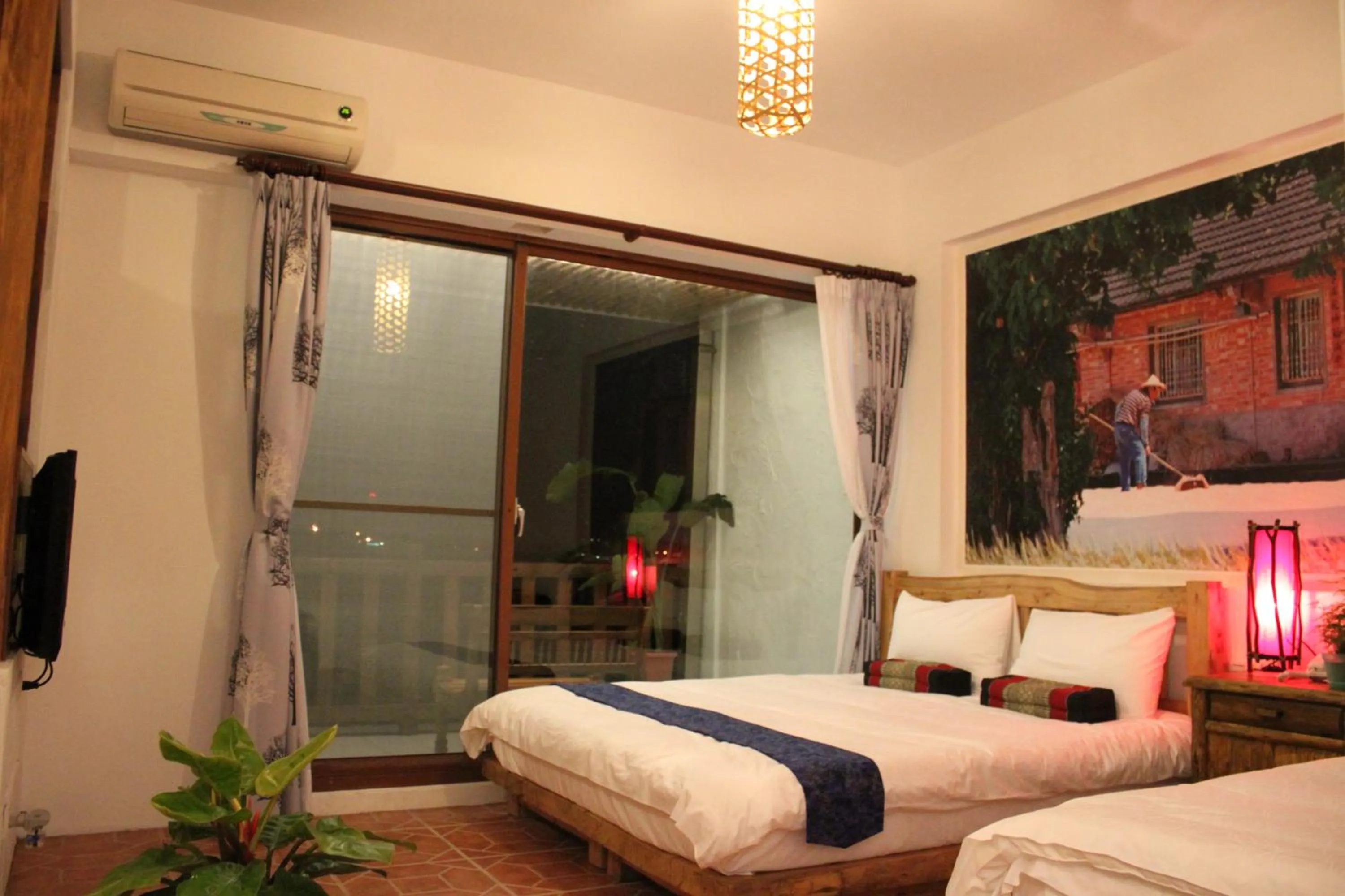 Bed in Beautiful Yilan Resort