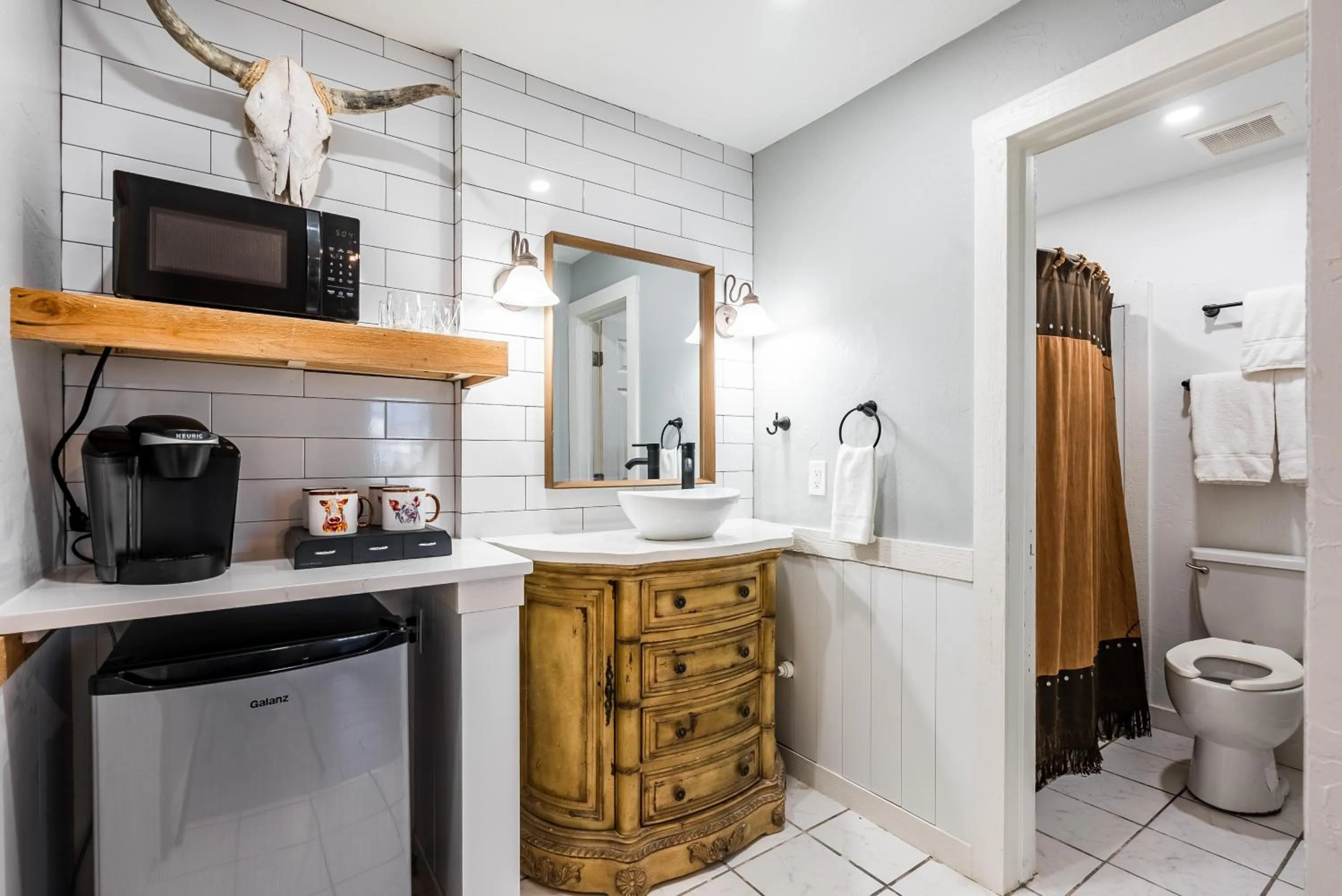 Bathroom in The Big Texan Motel