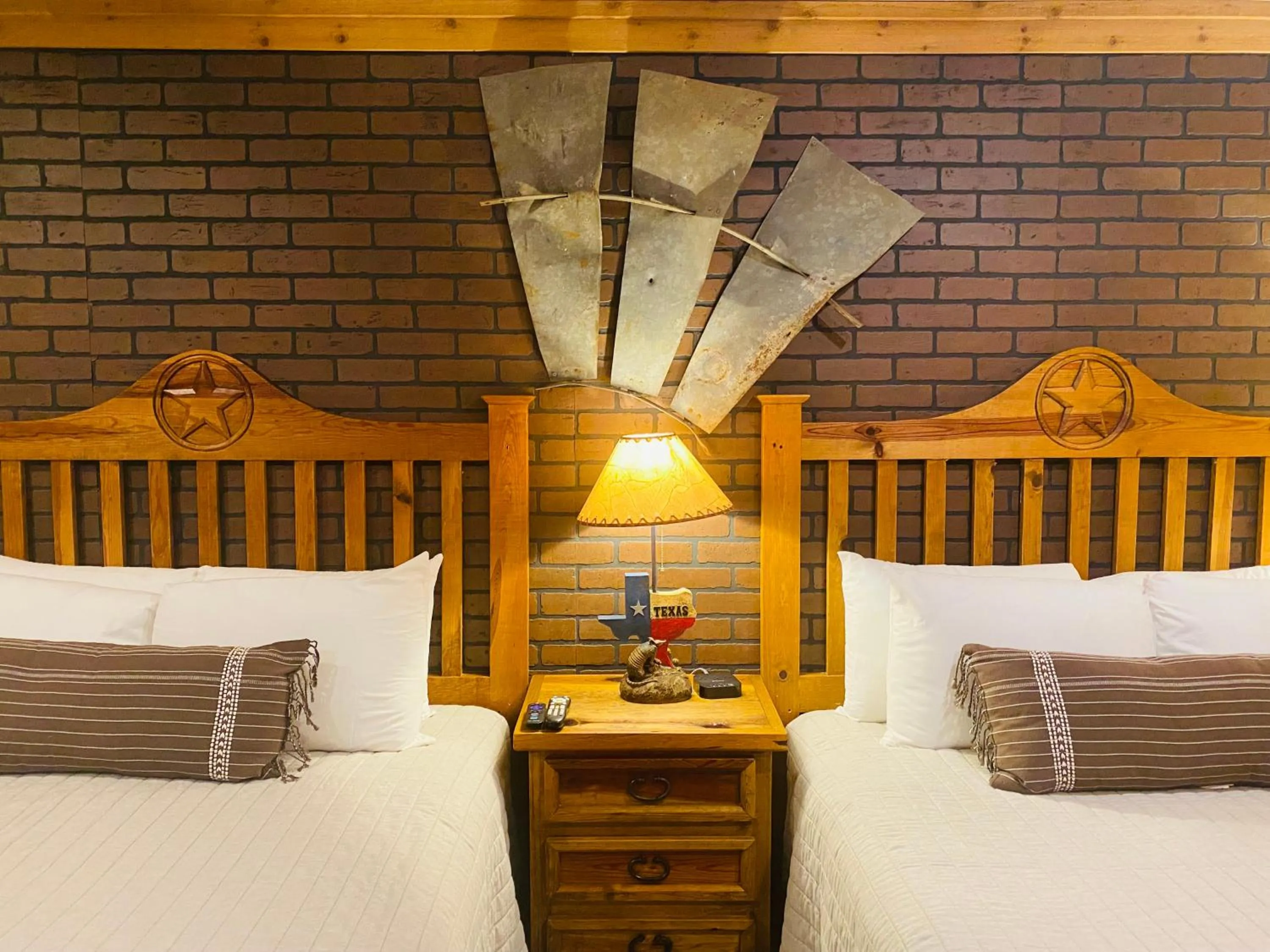 Bed in The Big Texan Motel