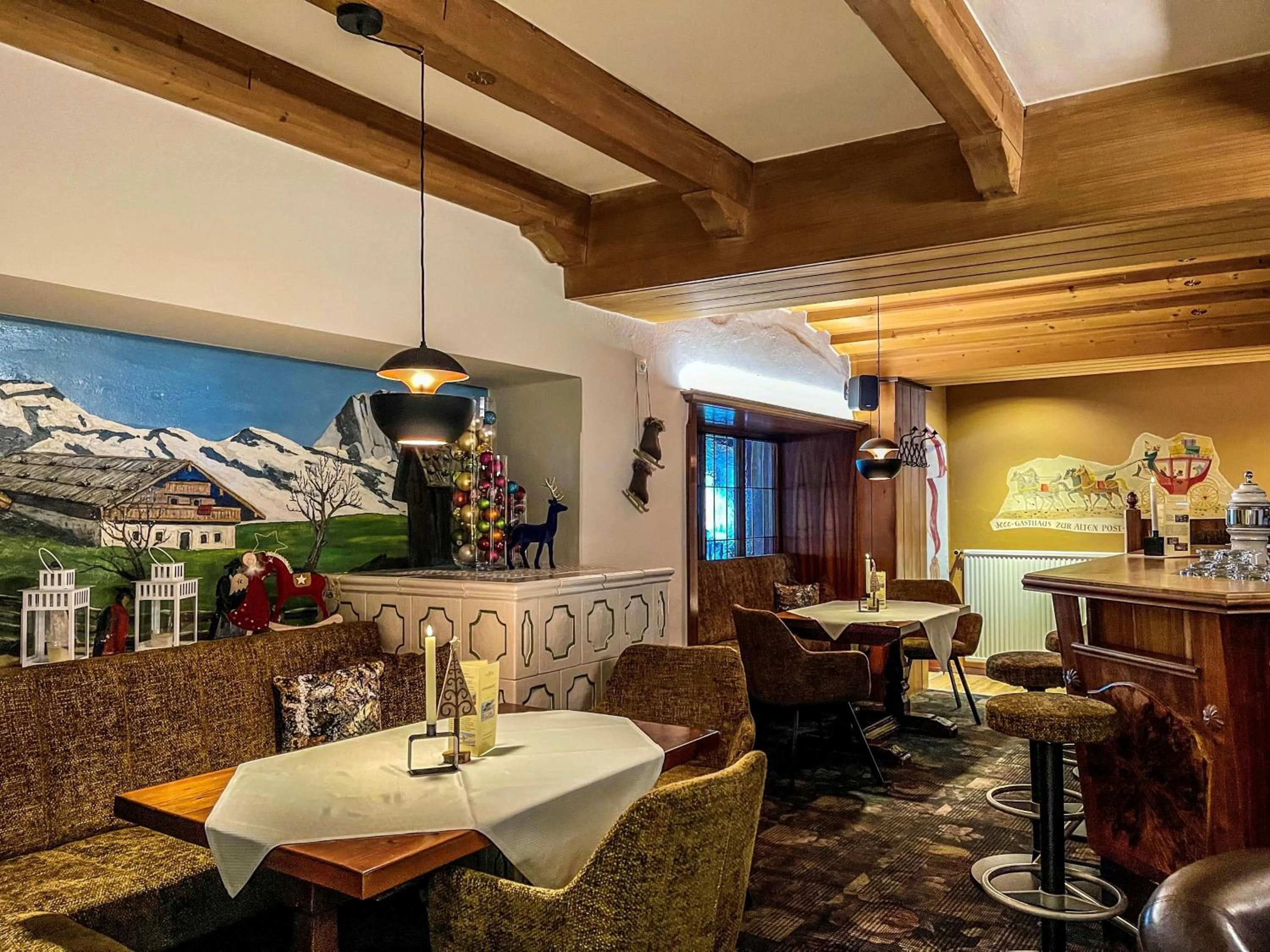 Lounge or bar in Posthotel Mayrhofen
