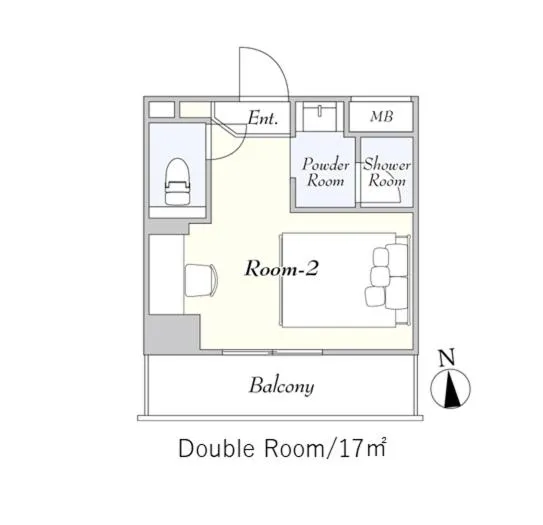 Floor plan in Hotel Asakusa KANNONURA