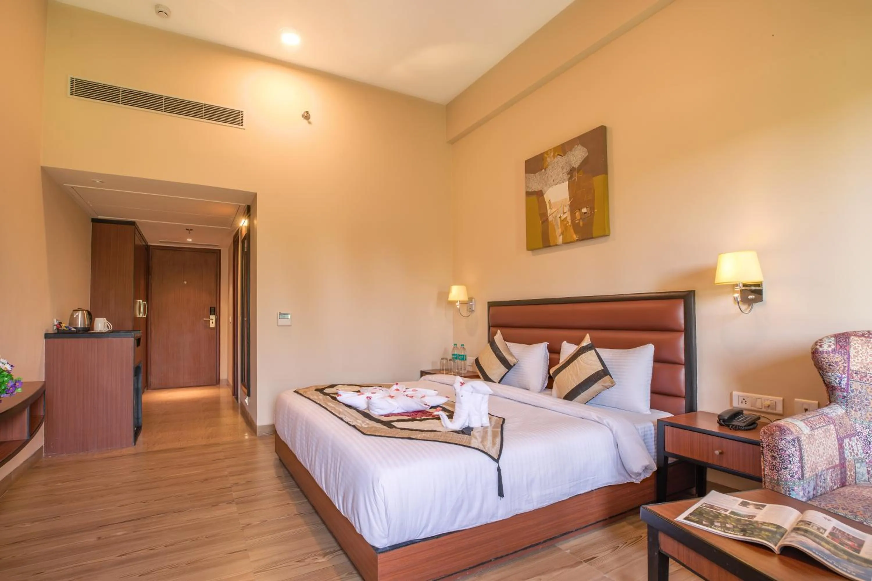 Photo of the whole room, Bed in The Lalita Grand Mathura- Vrindavan