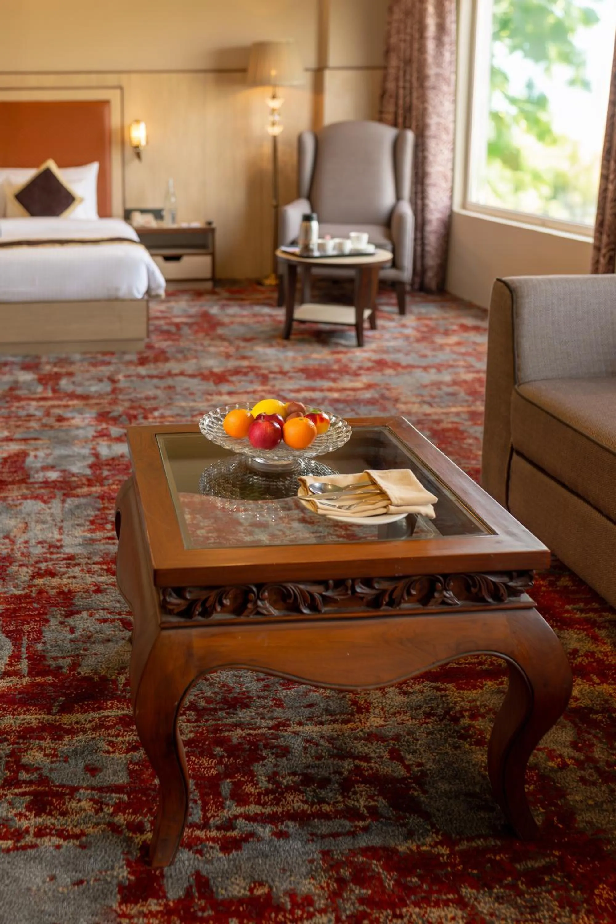 Bed in The Lalita Grand Mathura- Vrindavan