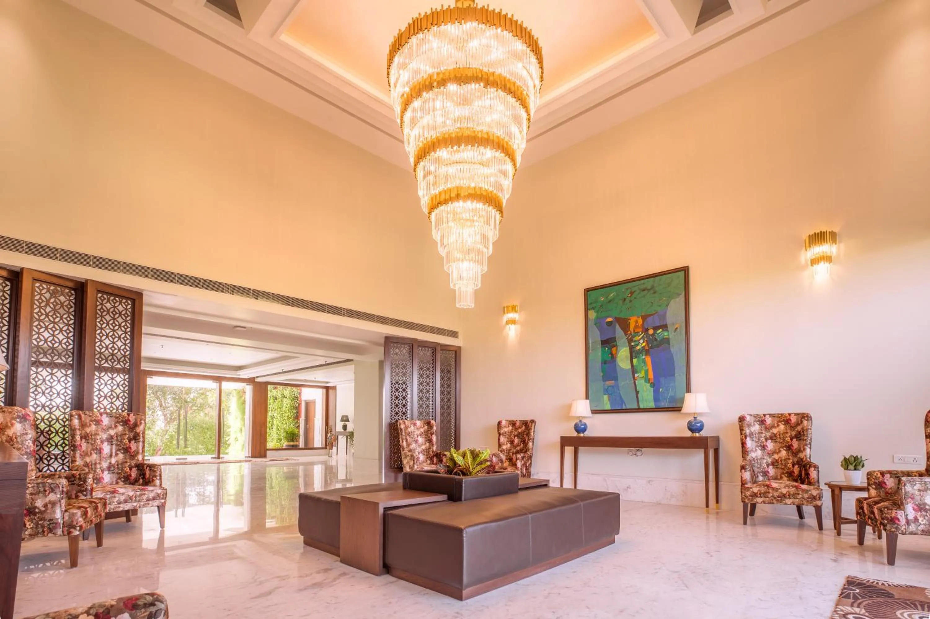 Seating area in The Lalita Grand Mathura- Vrindavan