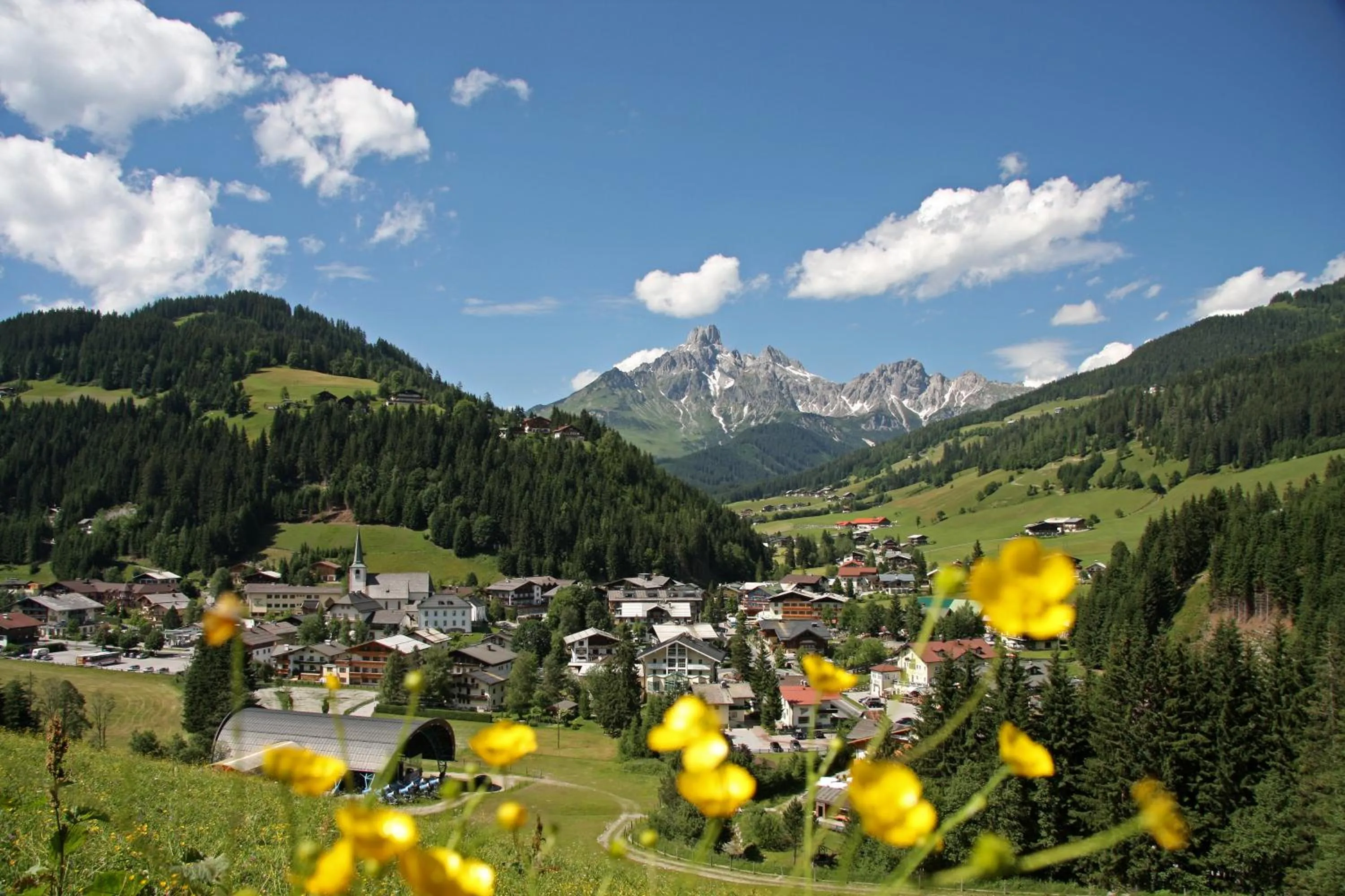 Mountain view in Hotel Dachstein