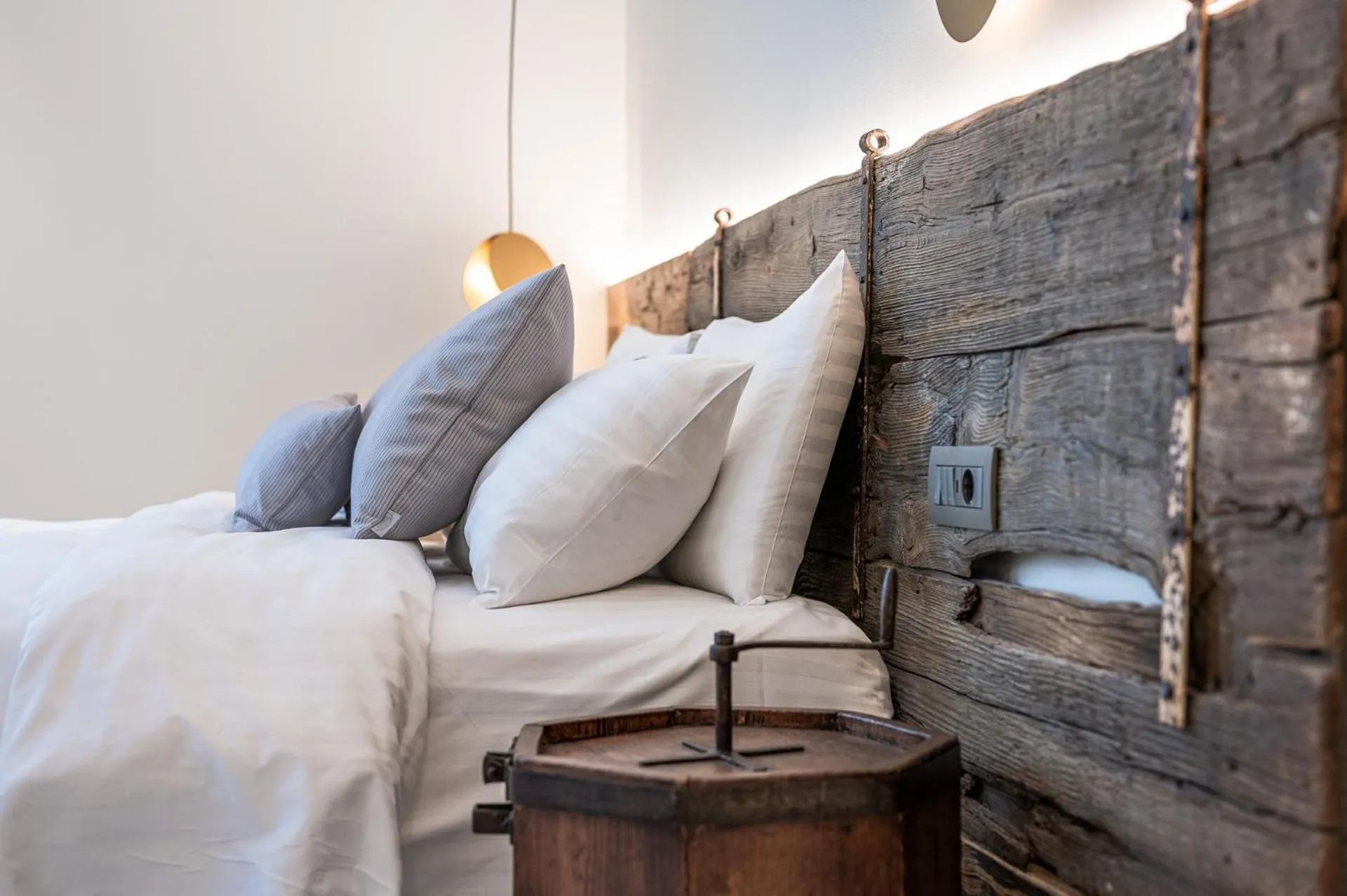 Bed in Silo Luxury Rooms